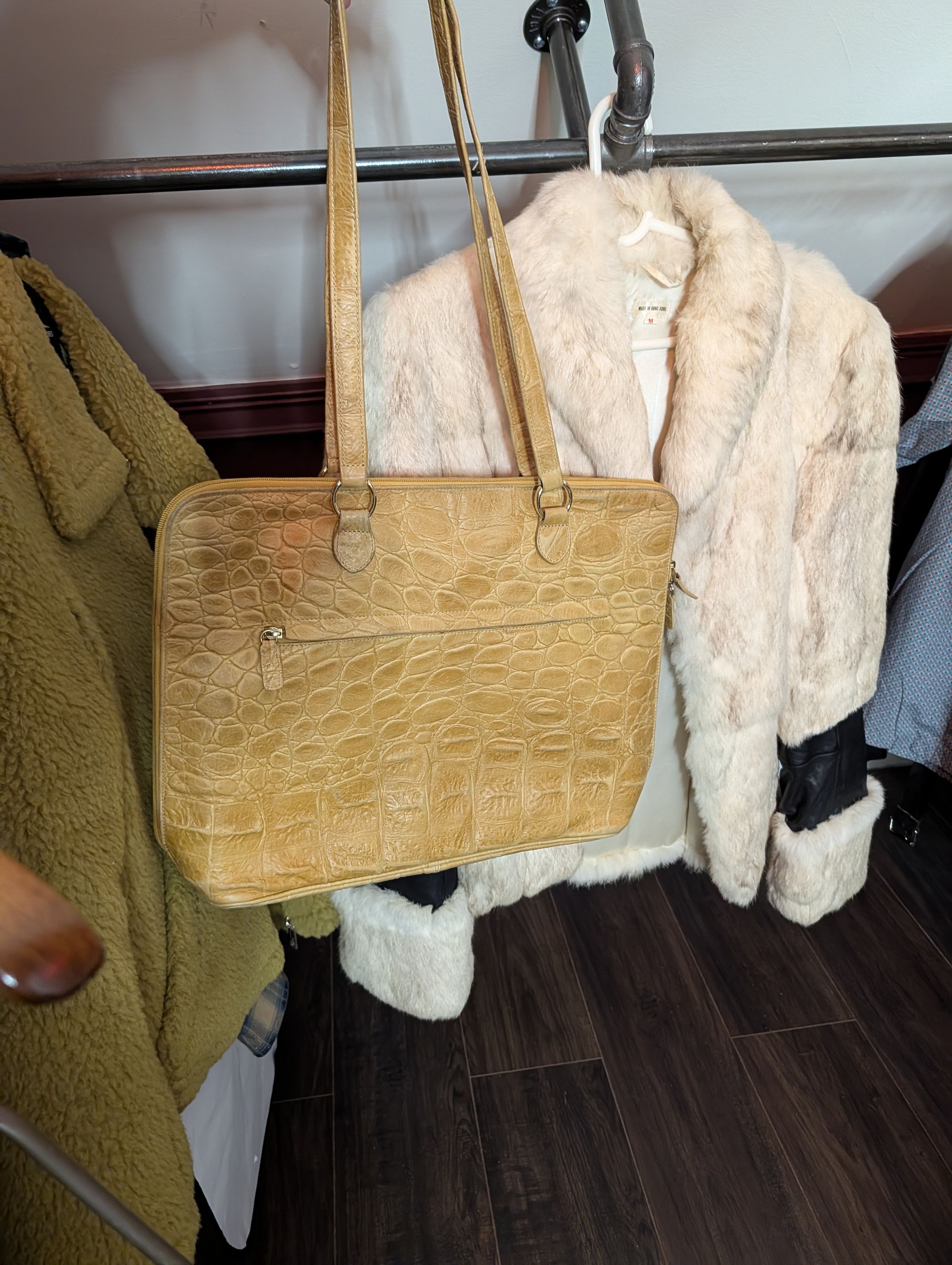 Italia Independent TANGAROA Real Crocodile XL Zip Double Handle bag Size ONE SIZE - 19 Thumbnail