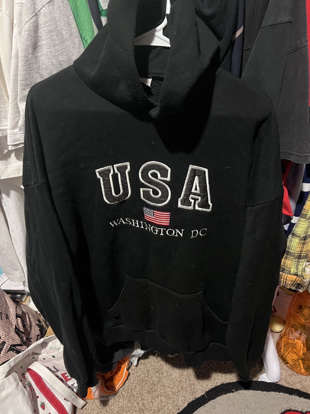 Vintage VINTAGE USA HOODIE Size US XL / EU 56 / 4 - 1 Thumbnail