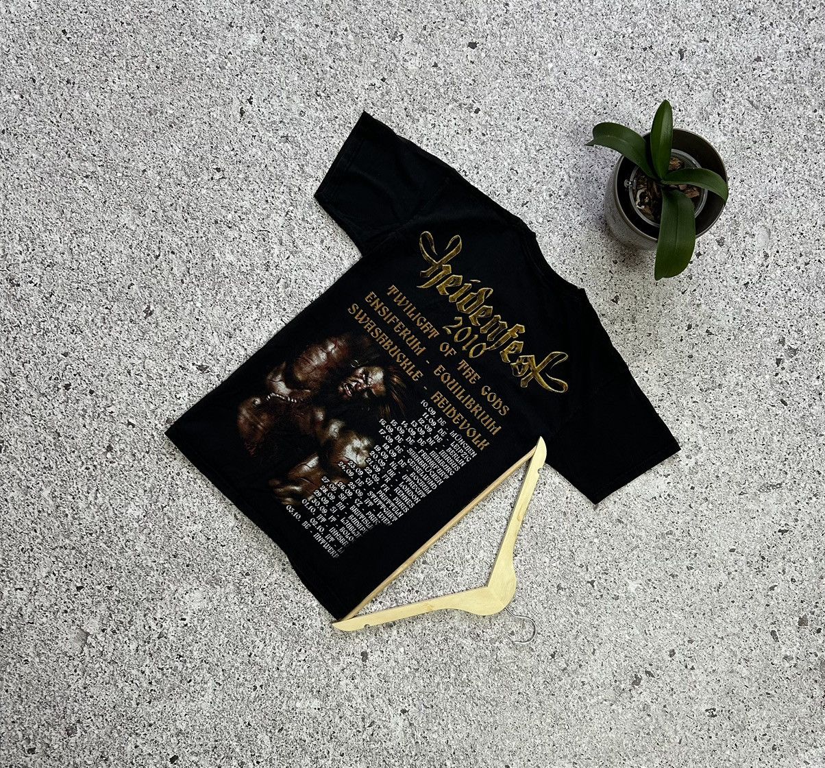 Band Tees × Vintage Vintage Heidenfest Rock Band Tour T-Shirt 2010 Size US S / EU 44-46 / 1 - 2 Thumbnail