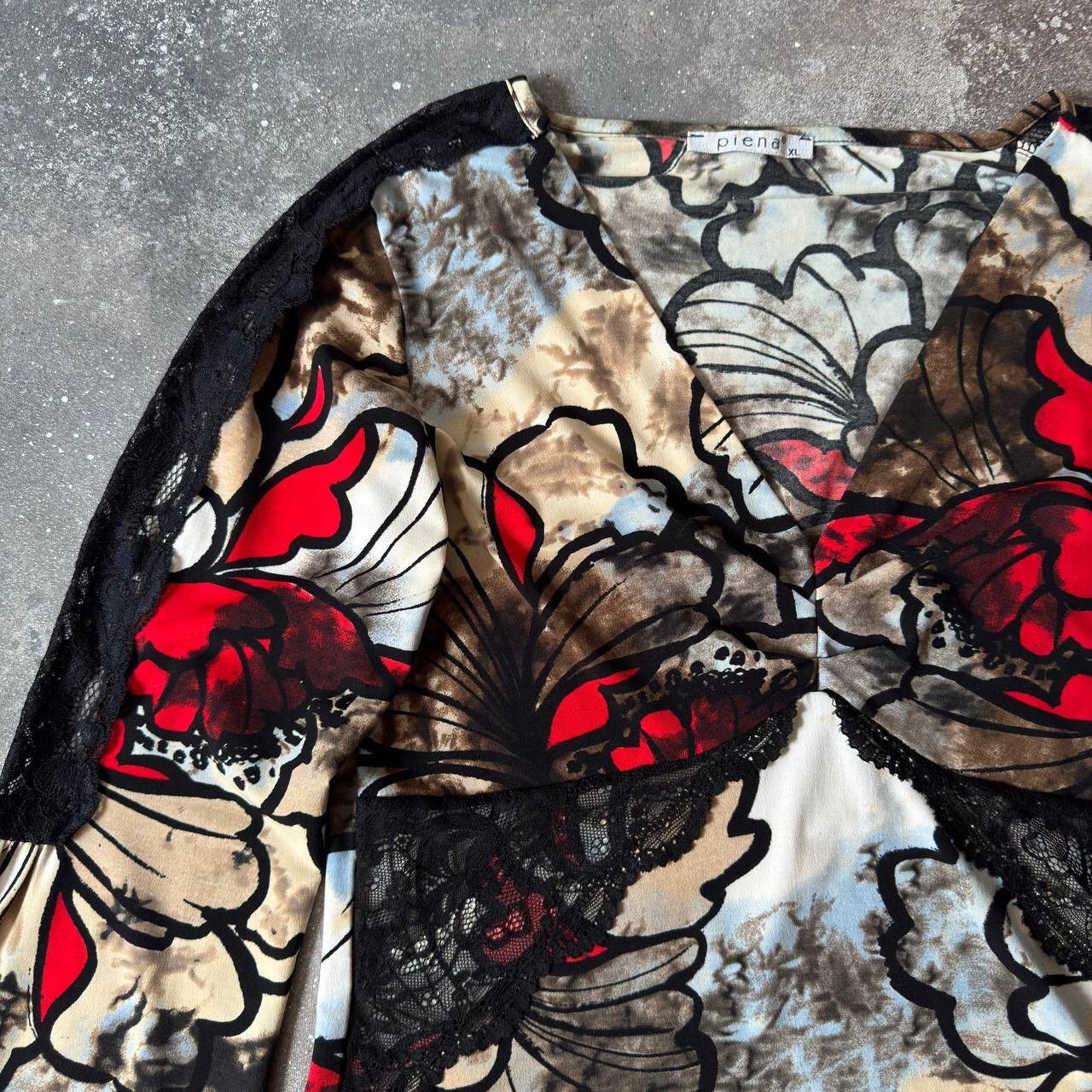 Hysteric Glamour Gothic Y2K Flared Long Sleeve Blouse (JPG Gaultier vibe) Size XL / US 12-14 / IT 48-50 - 4 Thumbnail