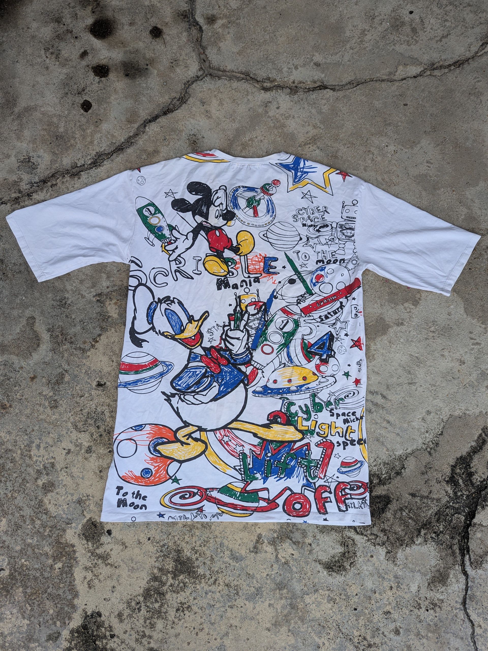 Mickey Mouse Mickey Mouse Full Print All Over Me T Shirt Size US M / EU 48-50 / 2 - 10 Thumbnail