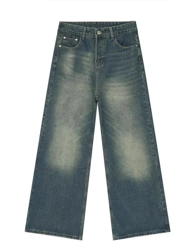 Jean Vintage washed baggy distressed jeans Size US 34 / EU 50 - 4 Thumbnail