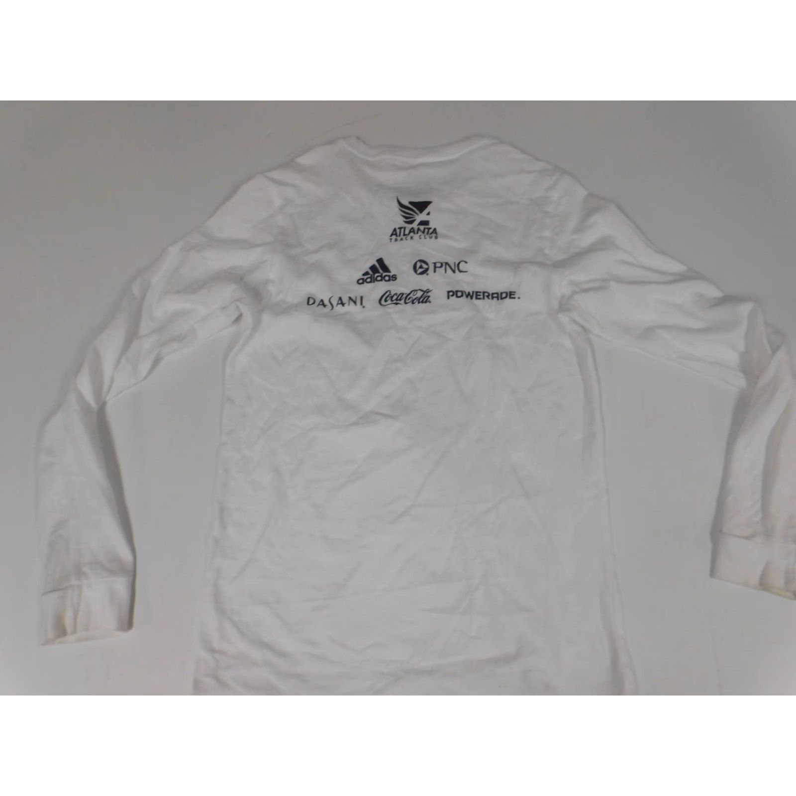 Adidas Adidas Mens Shirt XS White 2022 resolution run Long Sleeve V-Neck Cotton Logo T-Shirt 90s University Mens Size US XS / EU 42 / 0 - 6 Thumbnail
