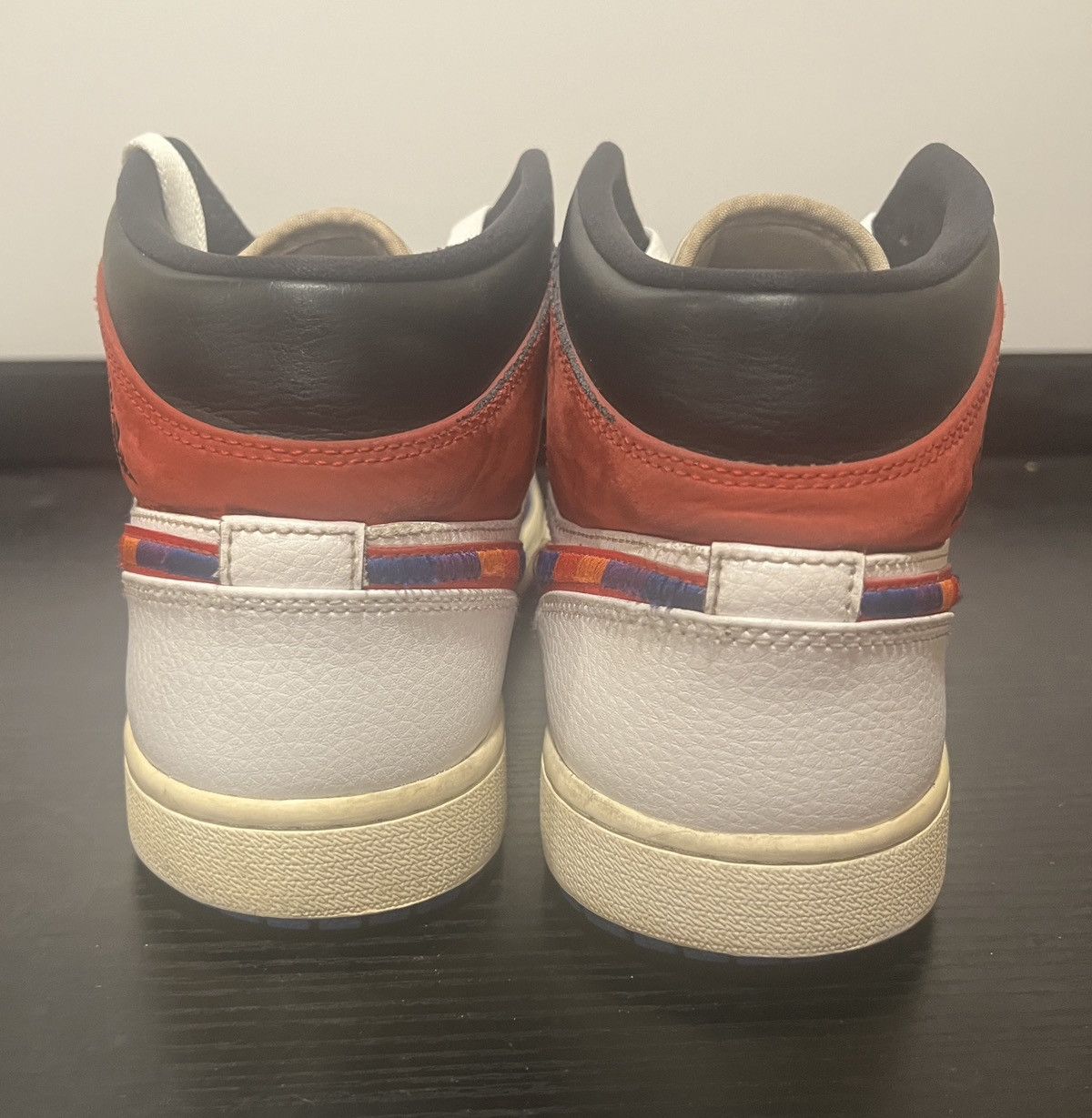 Nike SIZE 10.5 - Air Jordan 1 Mid Multicolored Swoosh Size US 10.5 / EU 43-44 - 4 Thumbnail