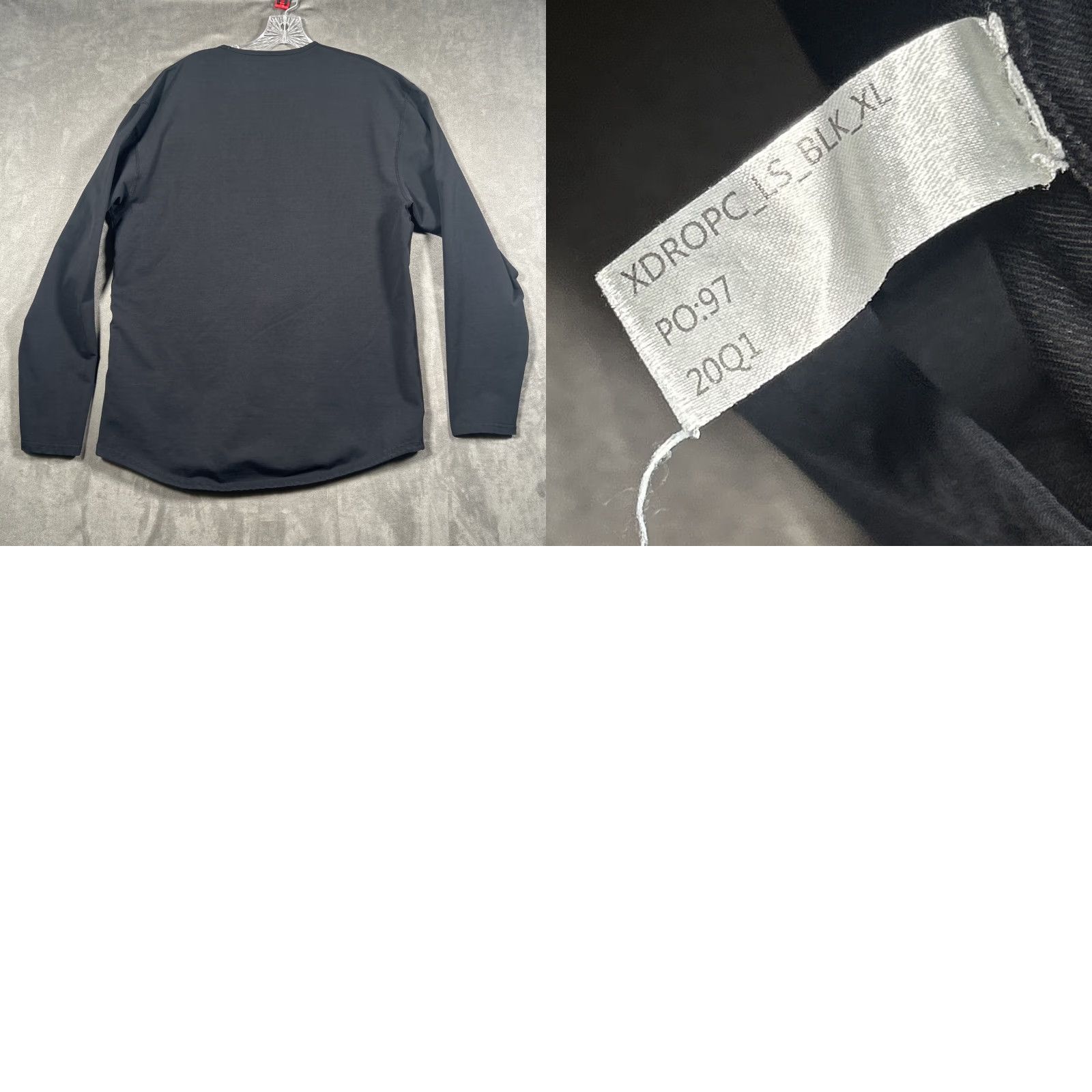 Vintage BYLT Shirt L/S Lux Performance Stretch Black Crew Neck Mens XL Size US XL / EU 56 / 4 - 8 Thumbnail