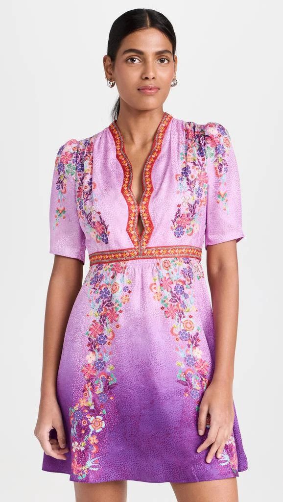 Other o1s22i1n0924 Silk Mini Dress in Purple Size XS / US 0-2 / IT 36-38 - 6 Thumbnail