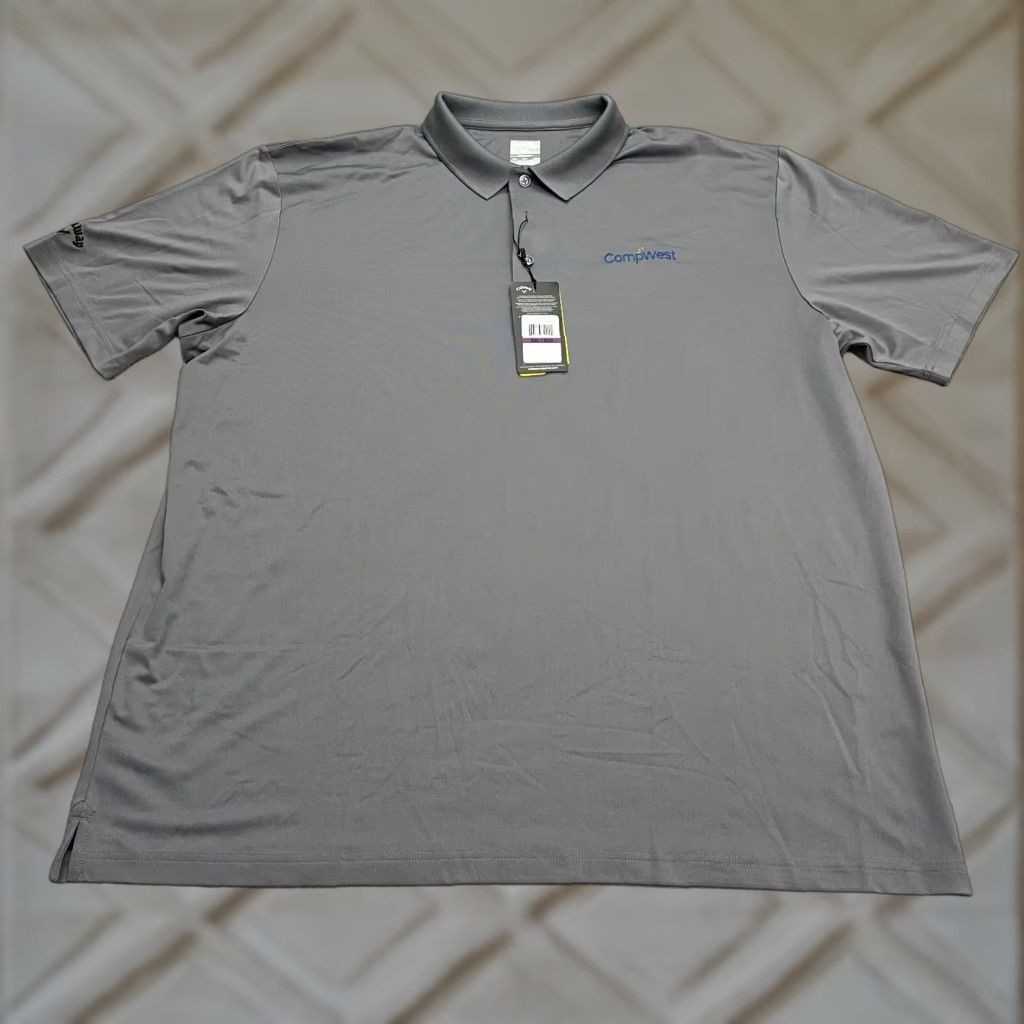 Callaway Callaway Opti Dry Polo Mens XXL Dark Gray UPF 50 Sun Protection Golf NWT Size US XXL / EU 58 / 5 - 1 Thumbnail