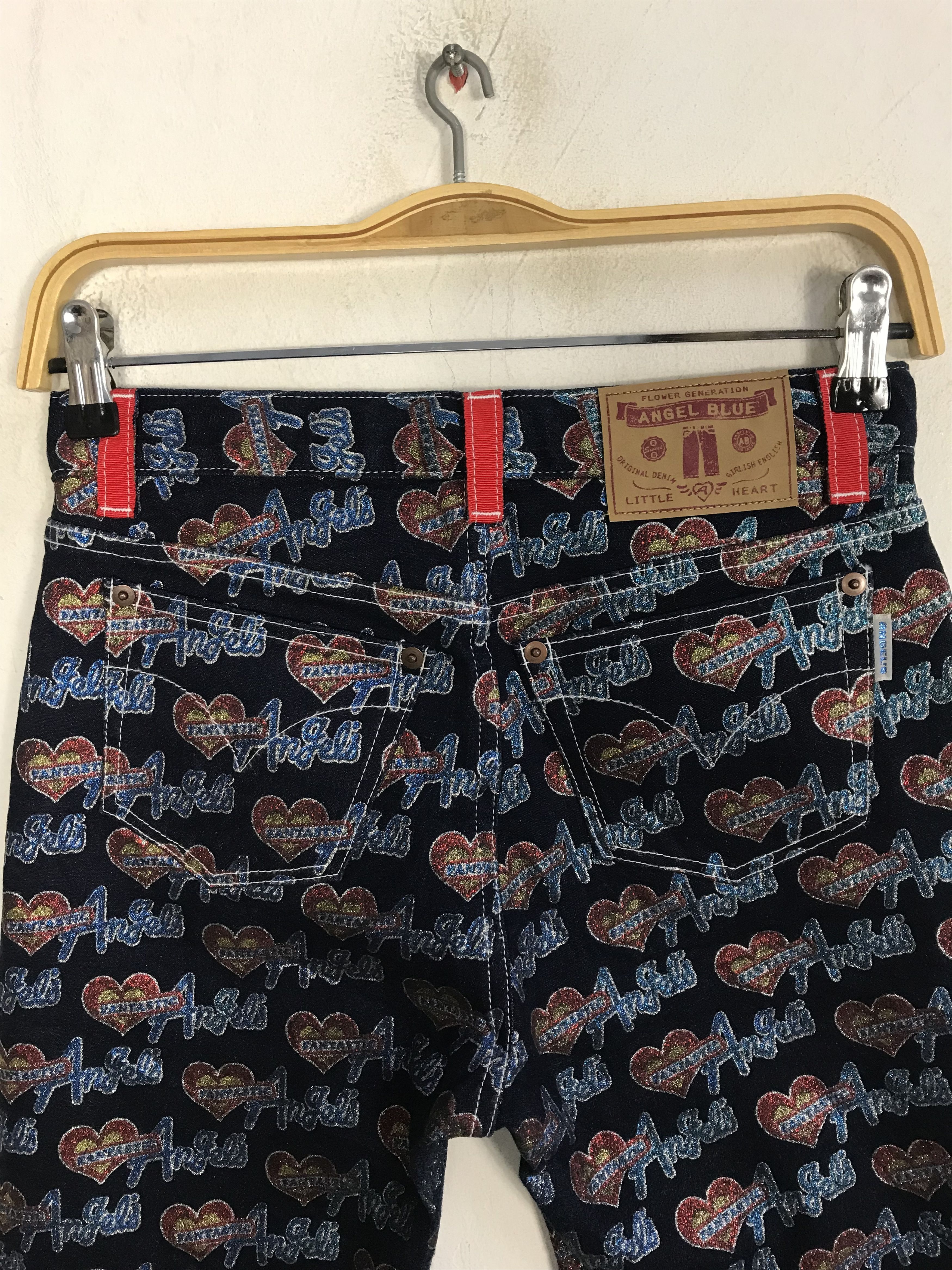 Angel Blue Angel Blue Over Printed Logo Jeans Shorts Pants Size 26" / US 2 / IT 38 - 9 Thumbnail