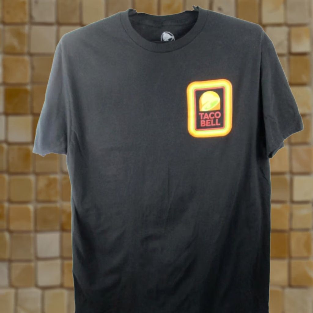 Bell NEW MENS TACO BELL UNIFORM BLACK SHORT SLEEVE T-SHIRT SIZE L Size US L / EU 52-54 / 3 - 1 Preview