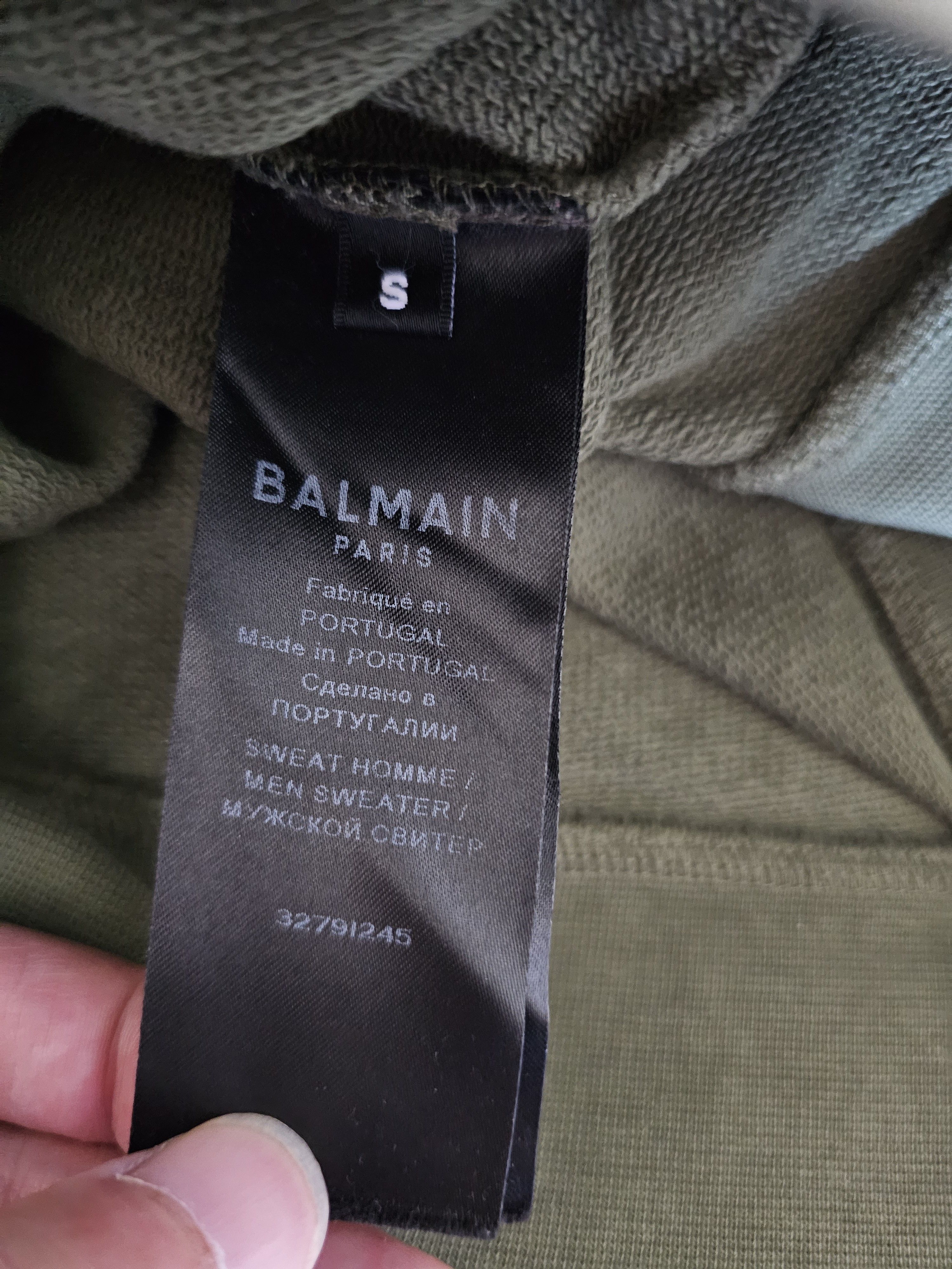 Balmain Balmain Men's Sweatshirt Size S Size US S / EU 44-46 / 1 - 5 Thumbnail