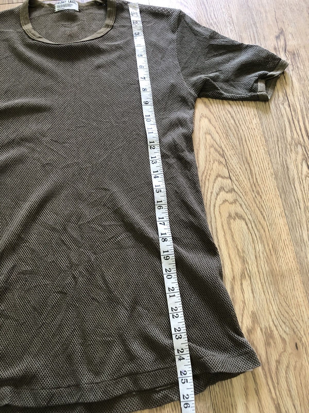 Helmut Lang × Vintage Vintage Helmut Lang mesh stretchy Tshirt Size US M / EU 48-50 / 2 - 6 Thumbnail