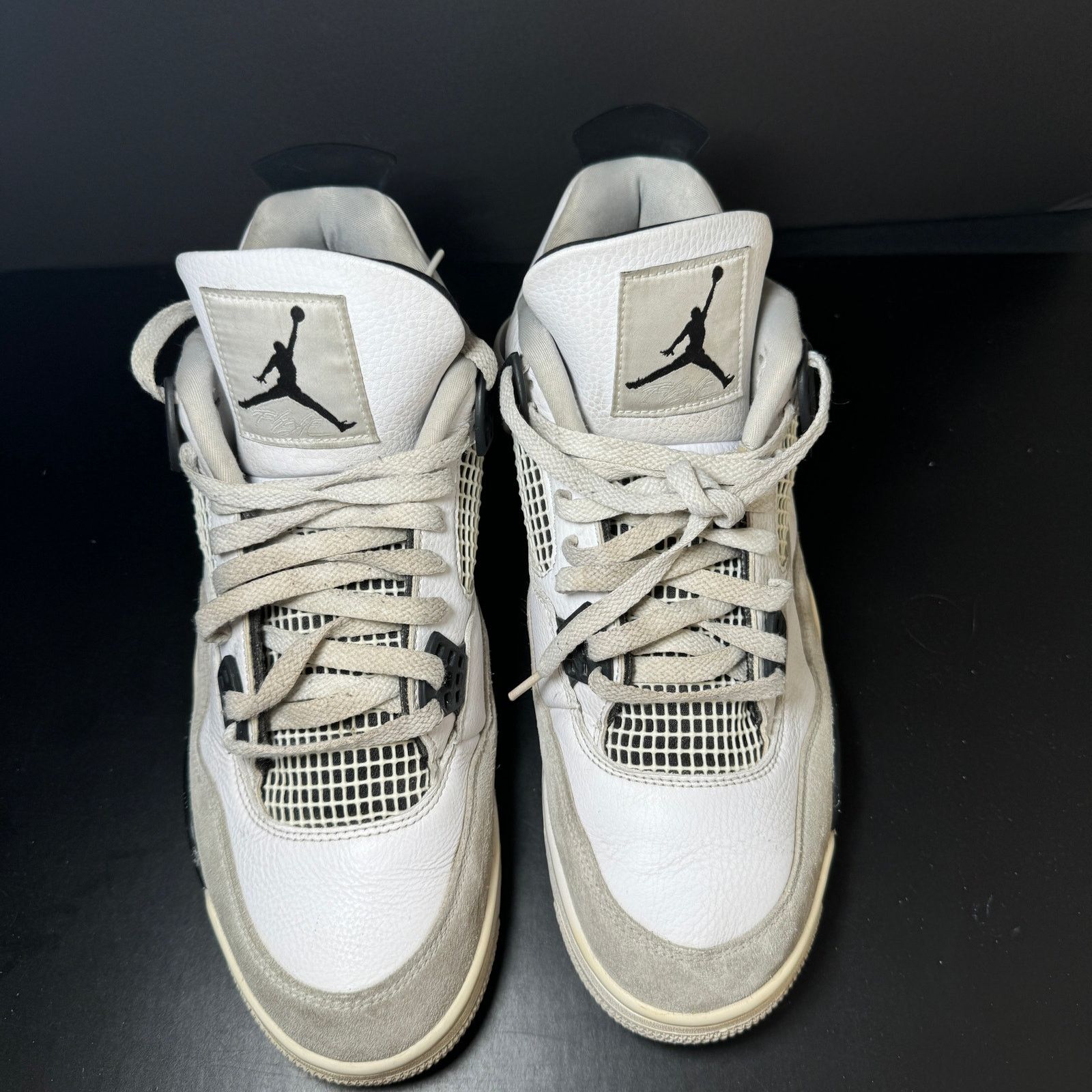 Jordan Brand × Nike Size 11.5 Nike Air Jordan 4 Retro Military Black Men's Shoes Size US 11.5 / EU 44-45 - 4 Thumbnail