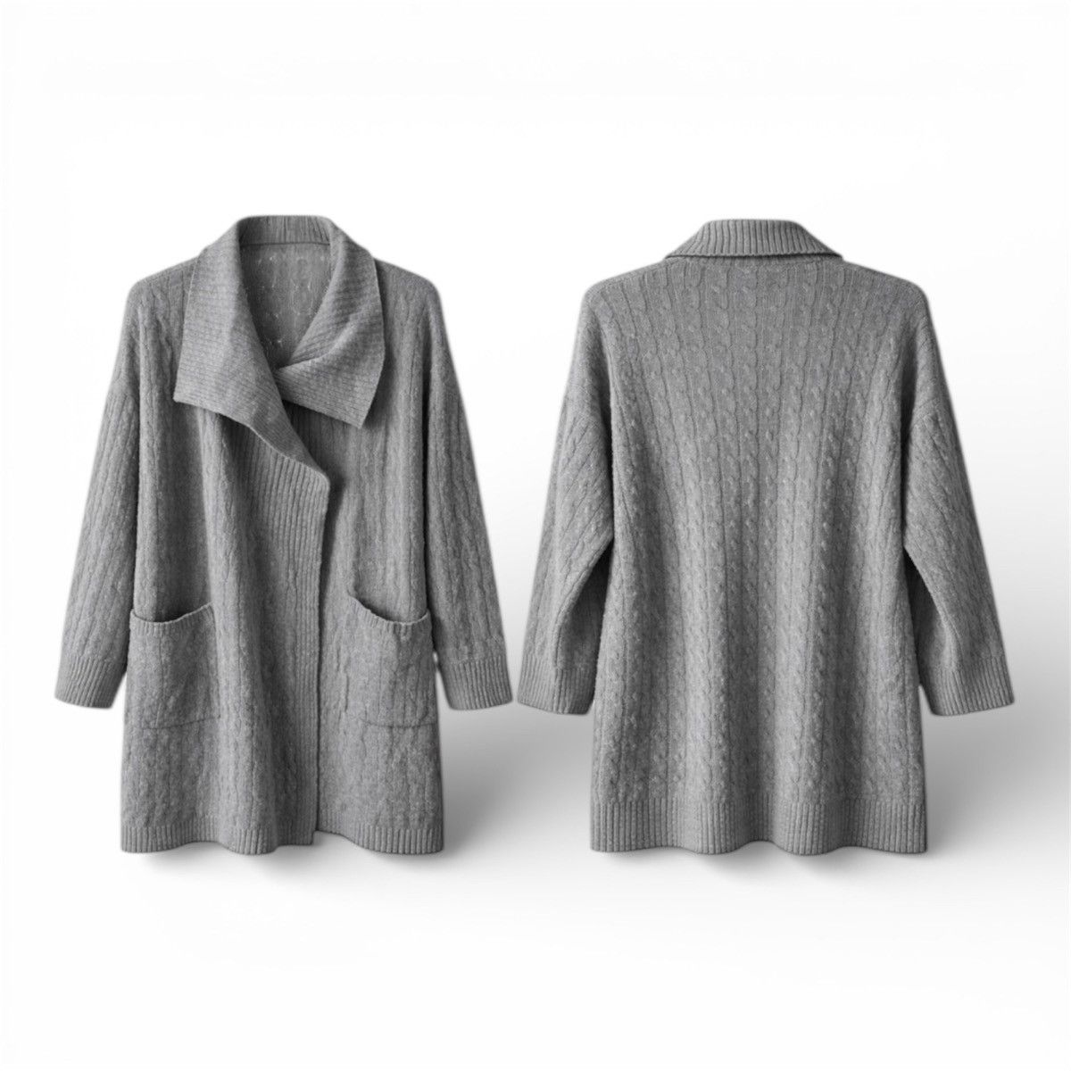 Polo Ralph Lauren POLO RALPH LAUREN WOOL/CASHMERE KNIT CABLE CARDIGAN LUX XL Size XL / US 12-14 / IT 48-50 - 2 Thumbnail