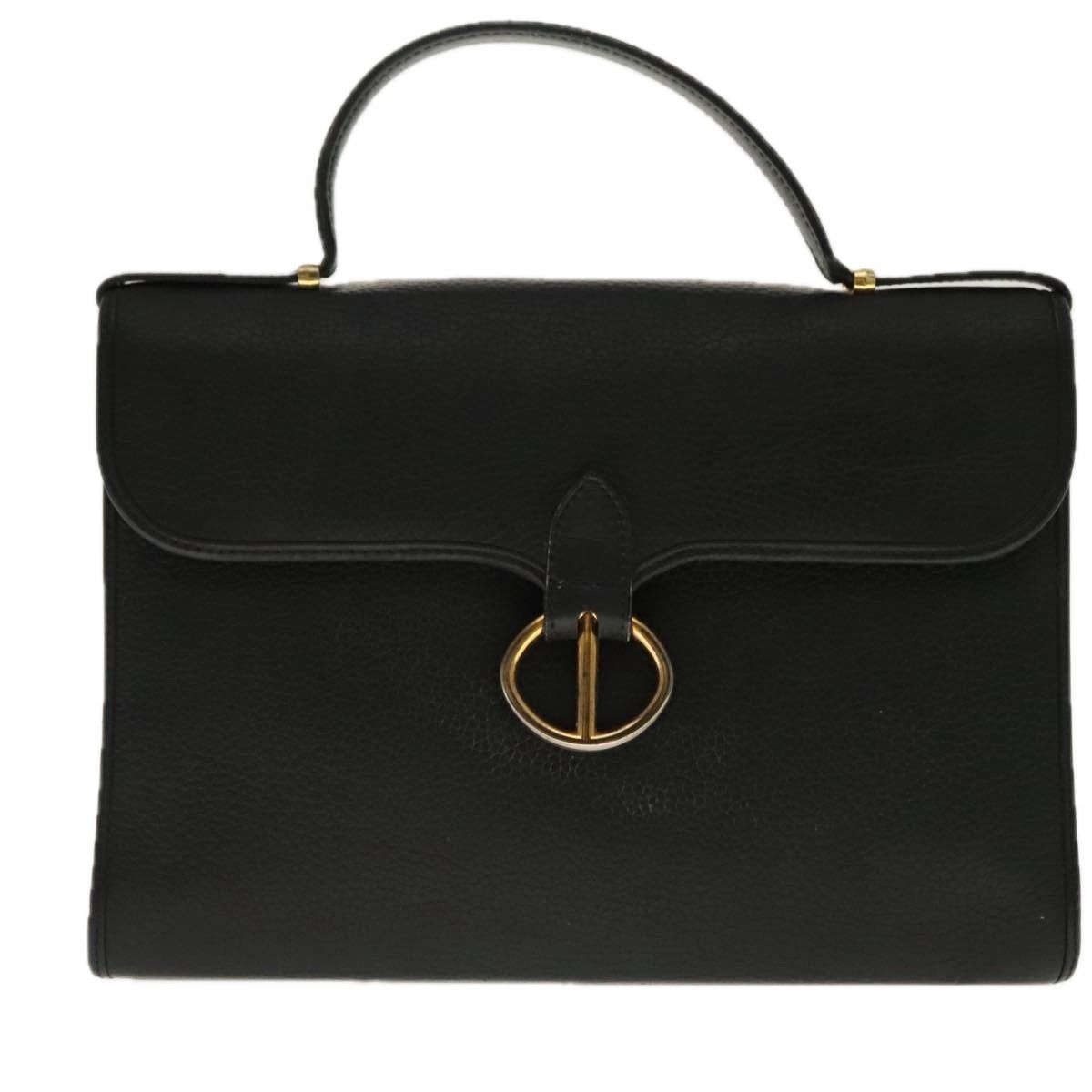 Dior DIOR Hand Bag Leather Black Gold Size ONE SIZE - 2 Thumbnail