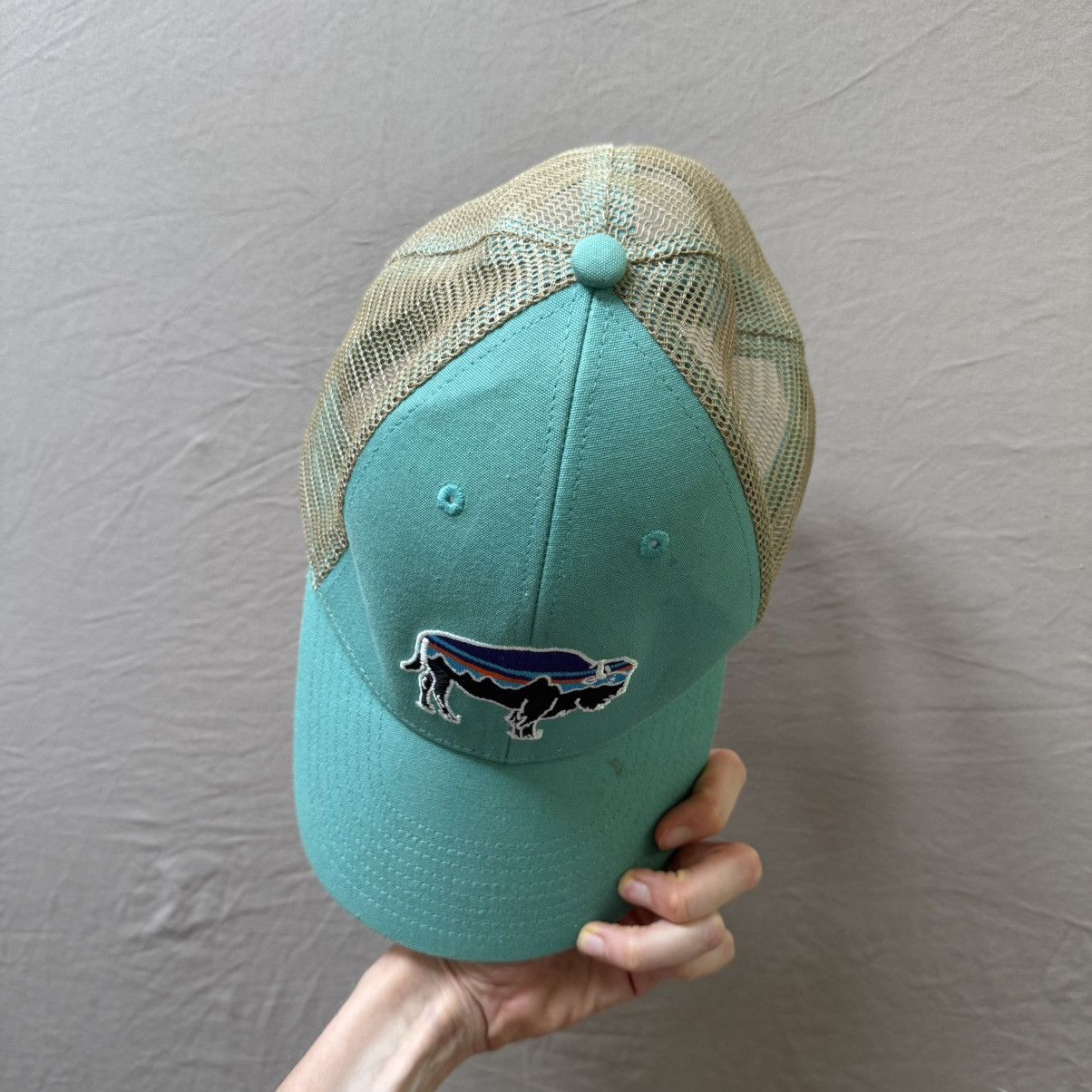 Patagonia × Vintage Patagonia Fitz Roy Bison Trucker Hat Size ONE SIZE - 3 Thumbnail