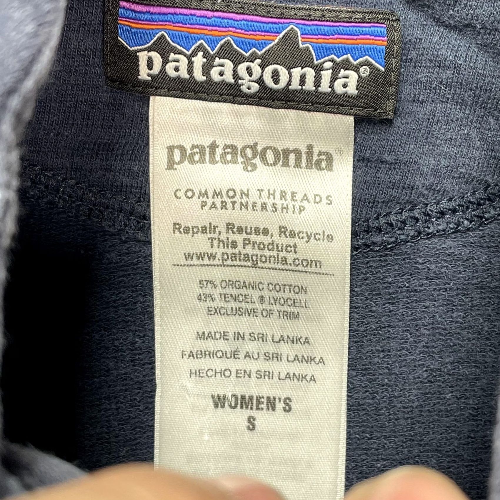 Patagonia Patagonia Hoodie Womens Small Blue Henley Organic Cotton Tencel Knit Pullover Size S / US 4 / IT 40 - 4 Thumbnail