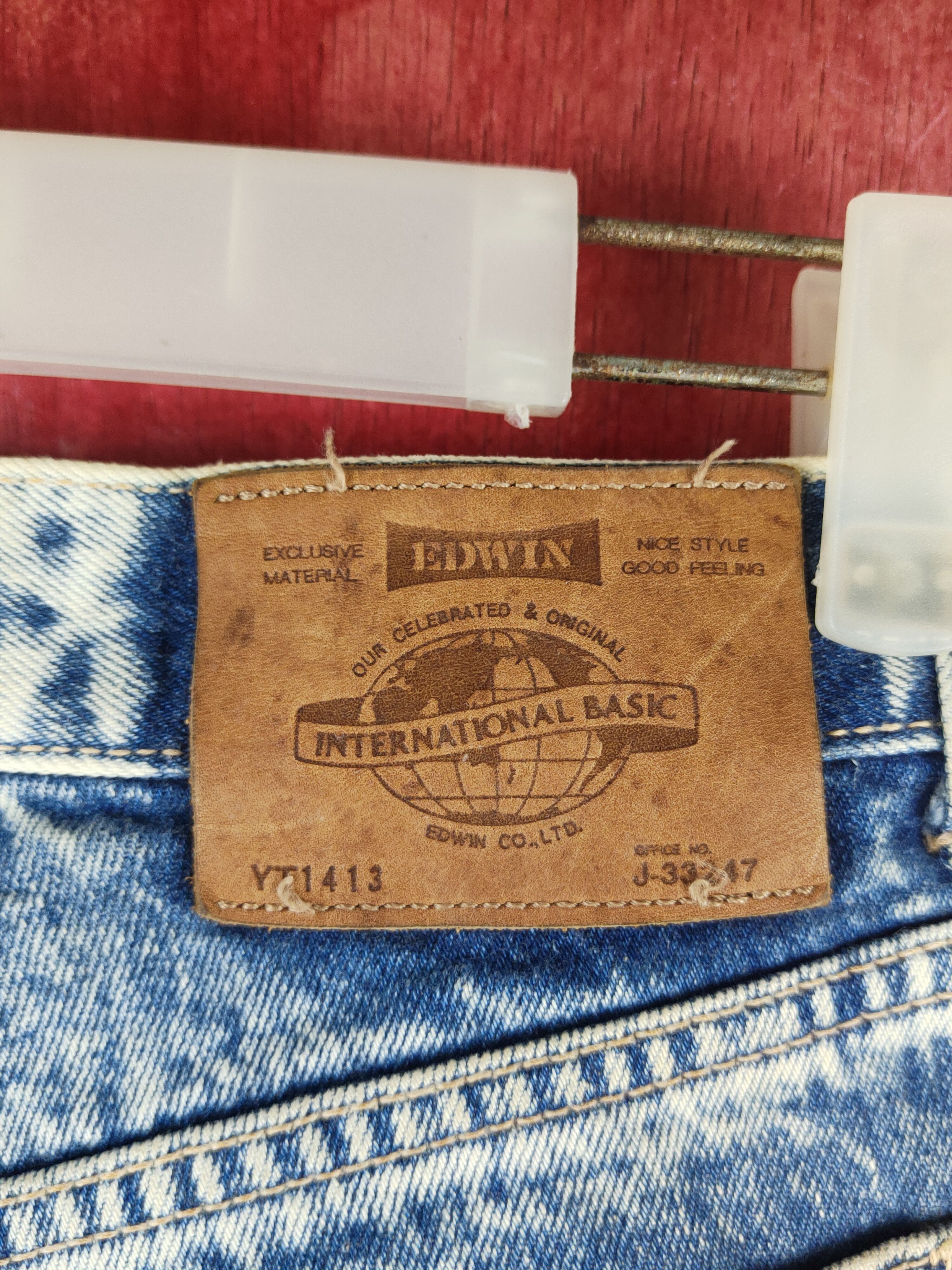 Edwin Edwin Blue Faded Distressed Ripped Jeans #S2360 Size US 27 - 10 Thumbnail