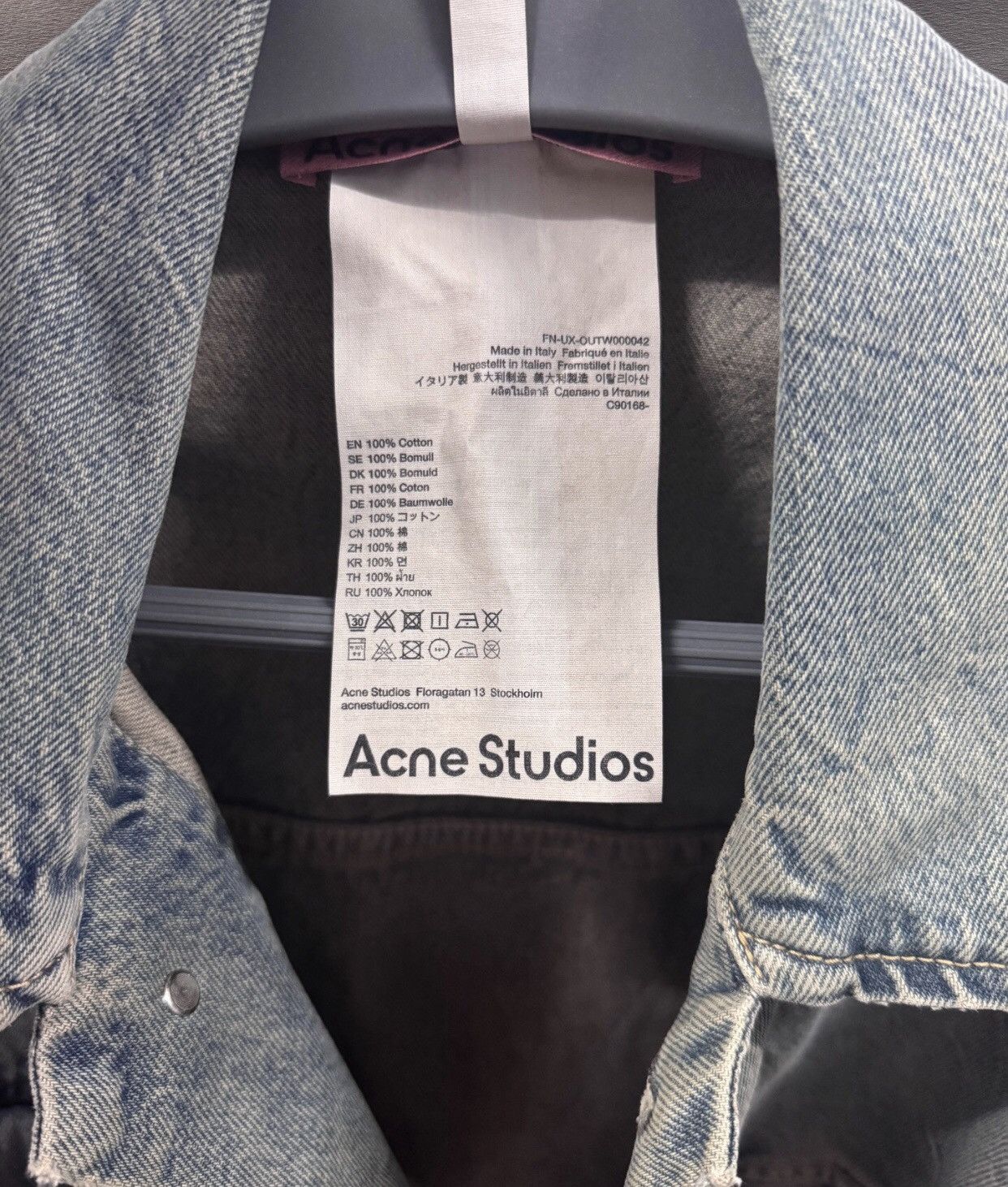 Acne Studios Acne studios Denim jacket 2412-Nextarrow Size US S / EU 44-46 / 1 - 4 Thumbnail