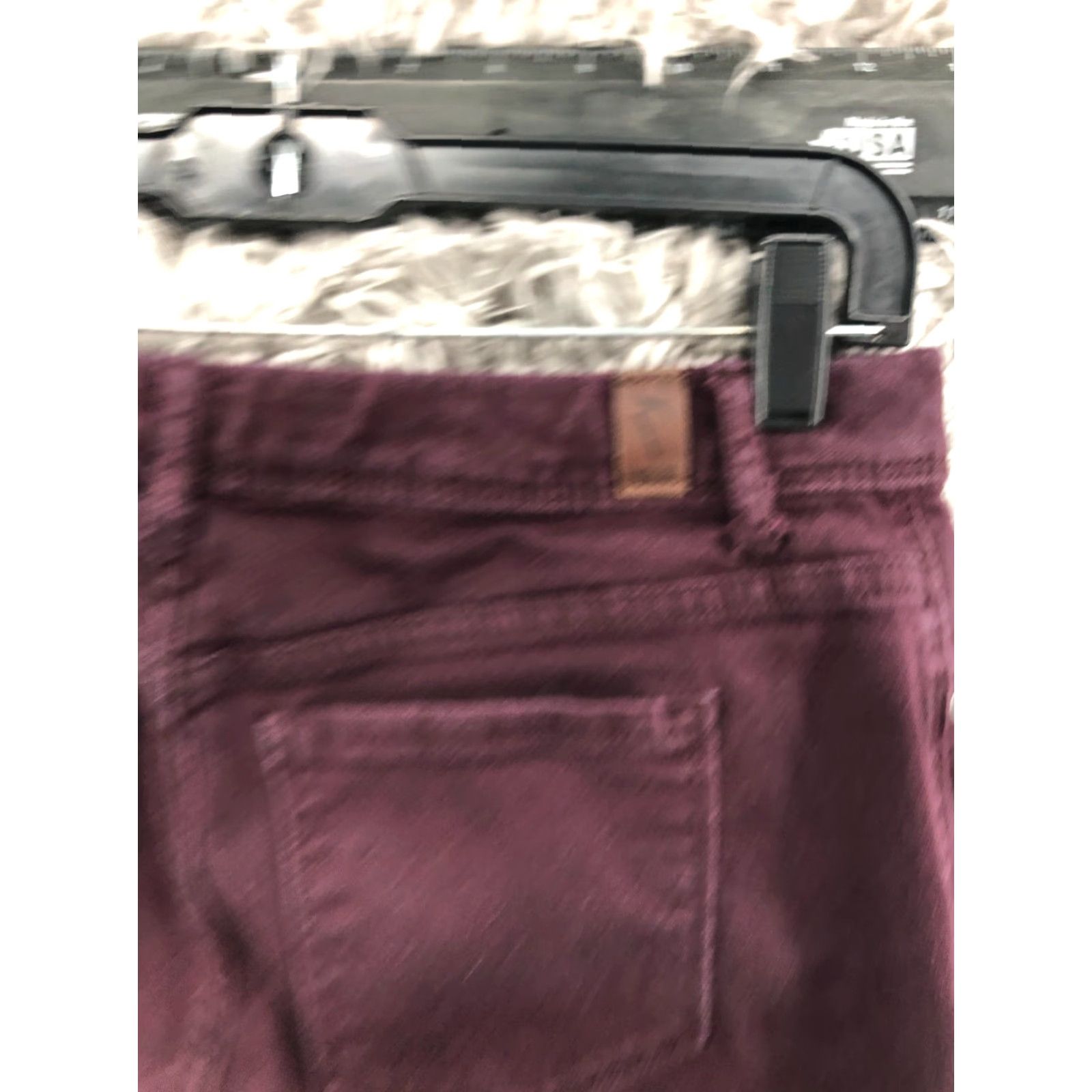 Vintage Simply Vera Vera Wang Skinny Ankle Pants Womens Size 6 Plum Maroon Size 28" / US 6 / IT 42 - 6 Thumbnail