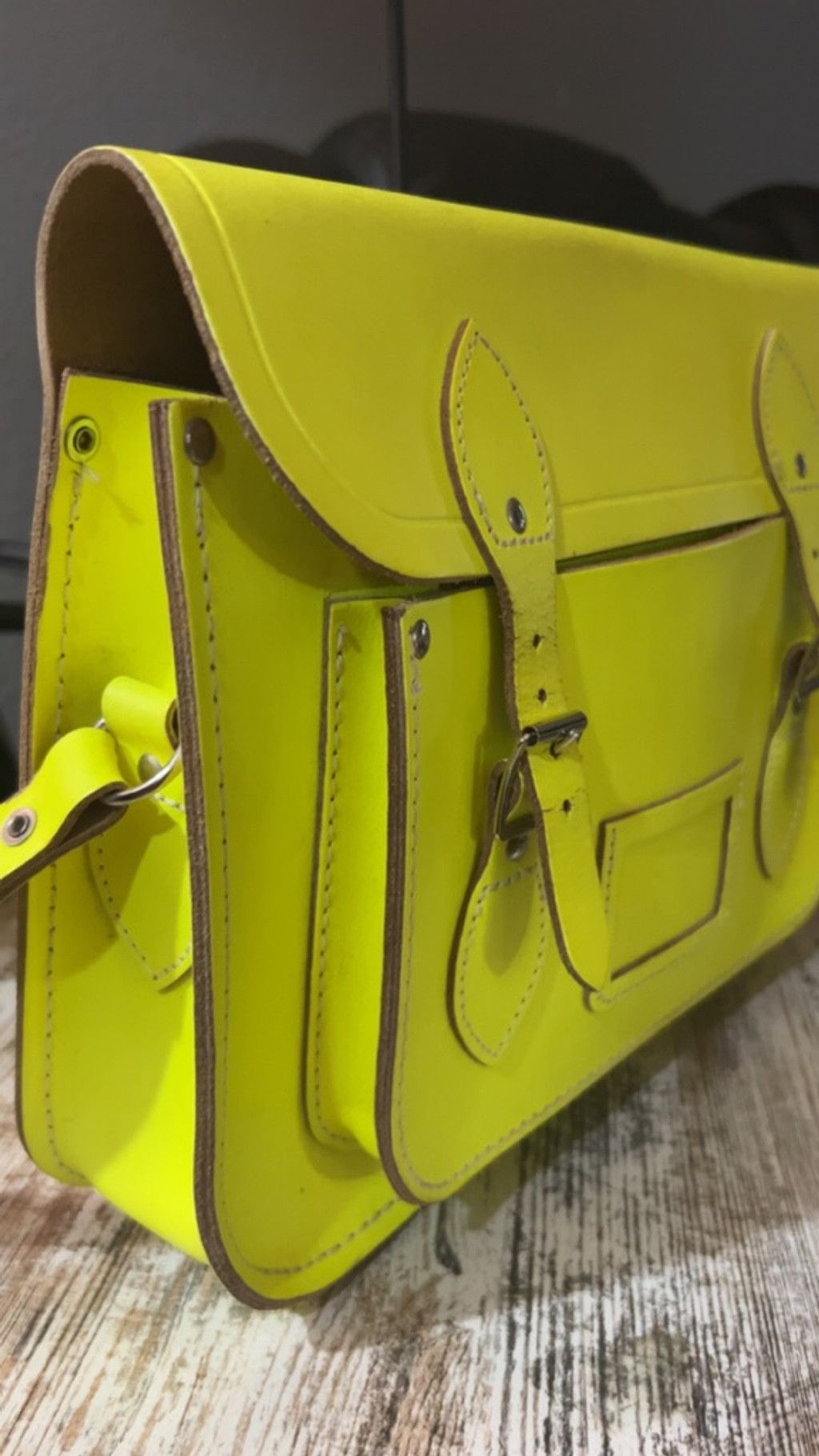 Other Women's The Cambridge Satchel Company Neon Yellow Satchel On Size ONE SIZE - 3 Thumbnail