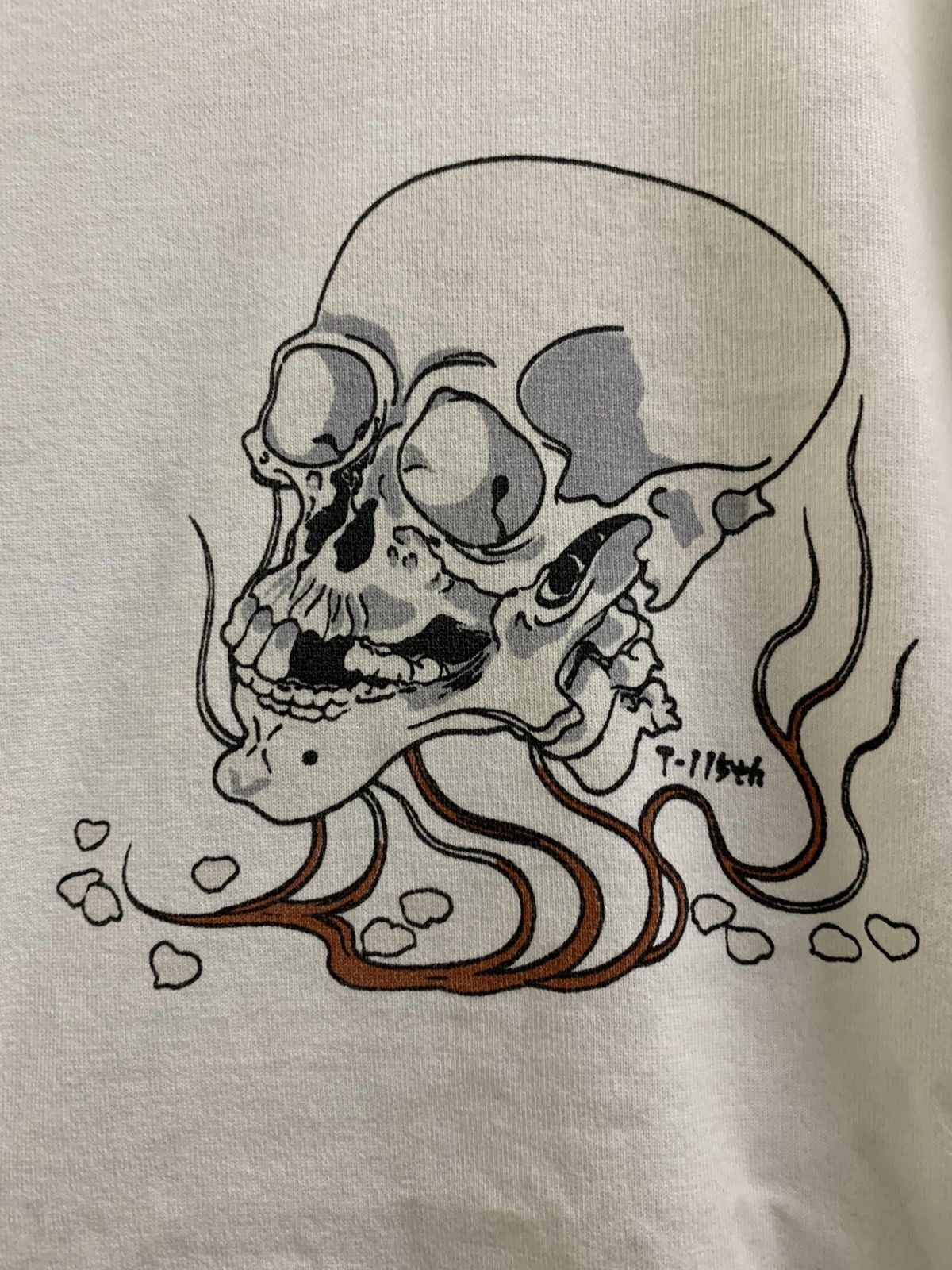 Hysteric Glamour 🔥HOT🔥 JAPANESE SKULL BACK-HIT DISTRESSED TEE Size US M / EU 48-50 / 2 - 2 Thumbnail