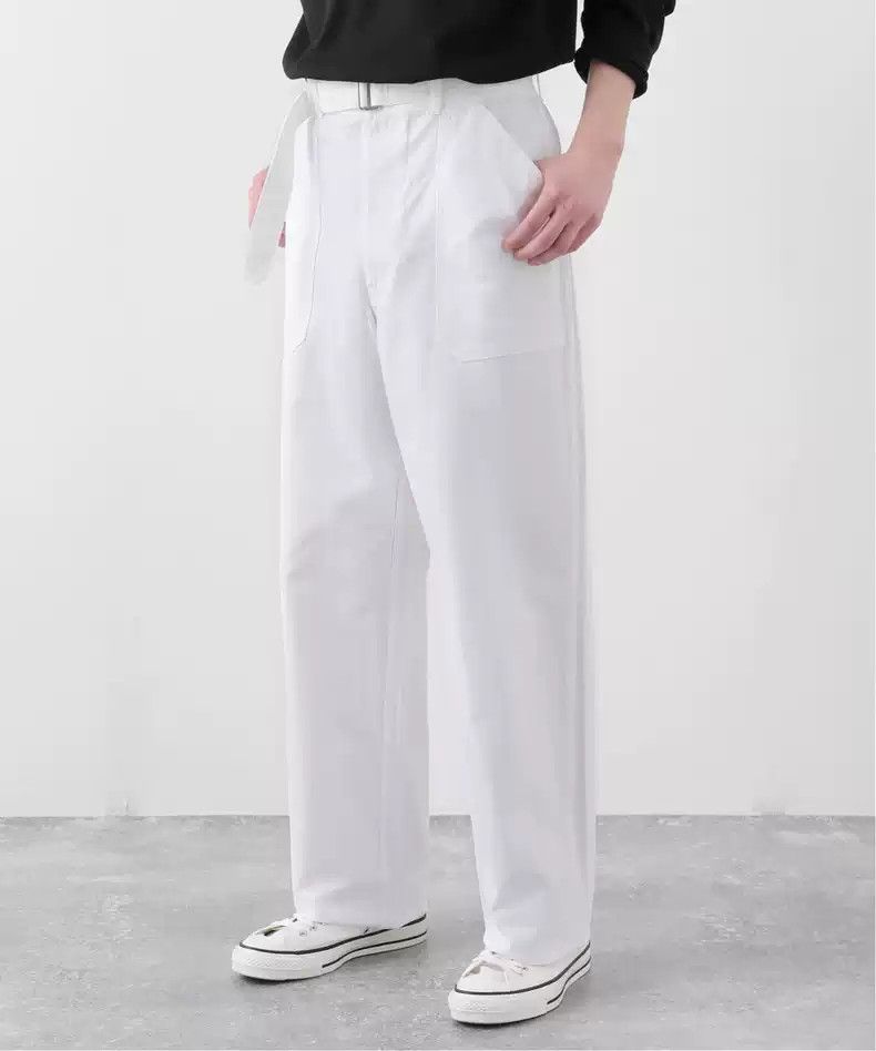 AURALEE HARD TWIST FINX HEAVY CHINO BELTED PANTS オーラリー