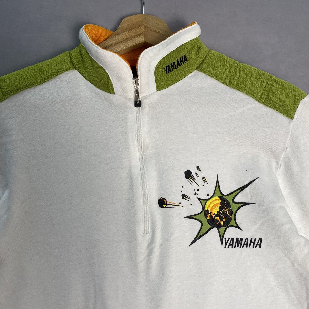 Vintage × Yamaha Vintage Yamaha half zipper with shoulder pad Size US S / EU 44-46 / 1 - 1 Thumbnail