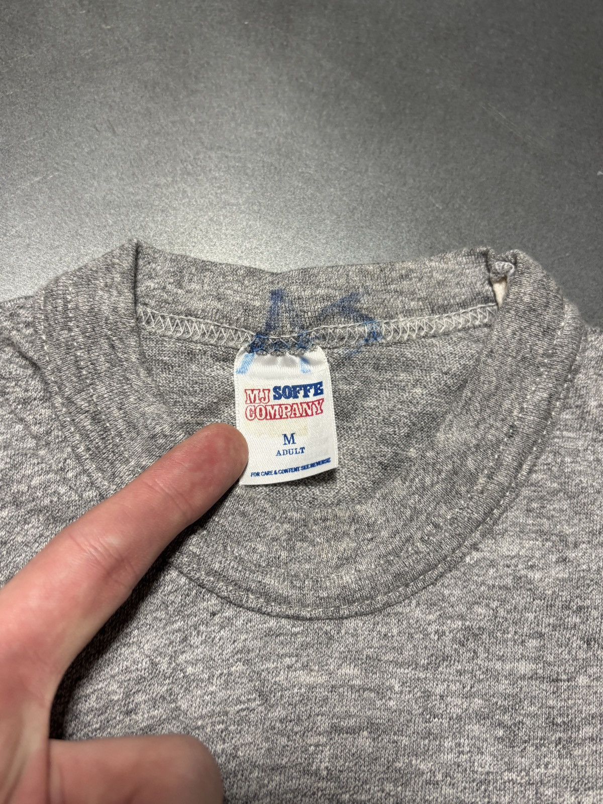Vintage 1980s Soffe Sweats T 80s Vintage Blank Tee Heather Baby T-Sh Size US S / EU 44-46 / 1 - 3 Thumbnail