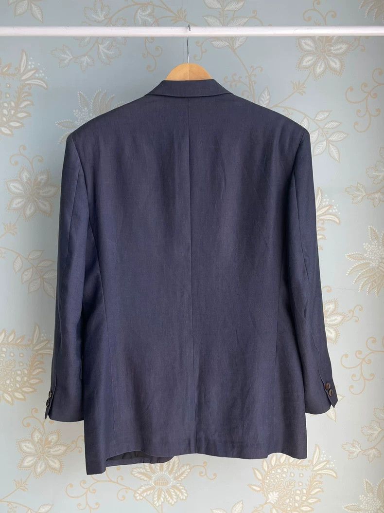 Yohji Yamamoto Yohji Yamamoto size os Blue linen blazer 2504-Nextarrow Size 36R - 7 Thumbnail
