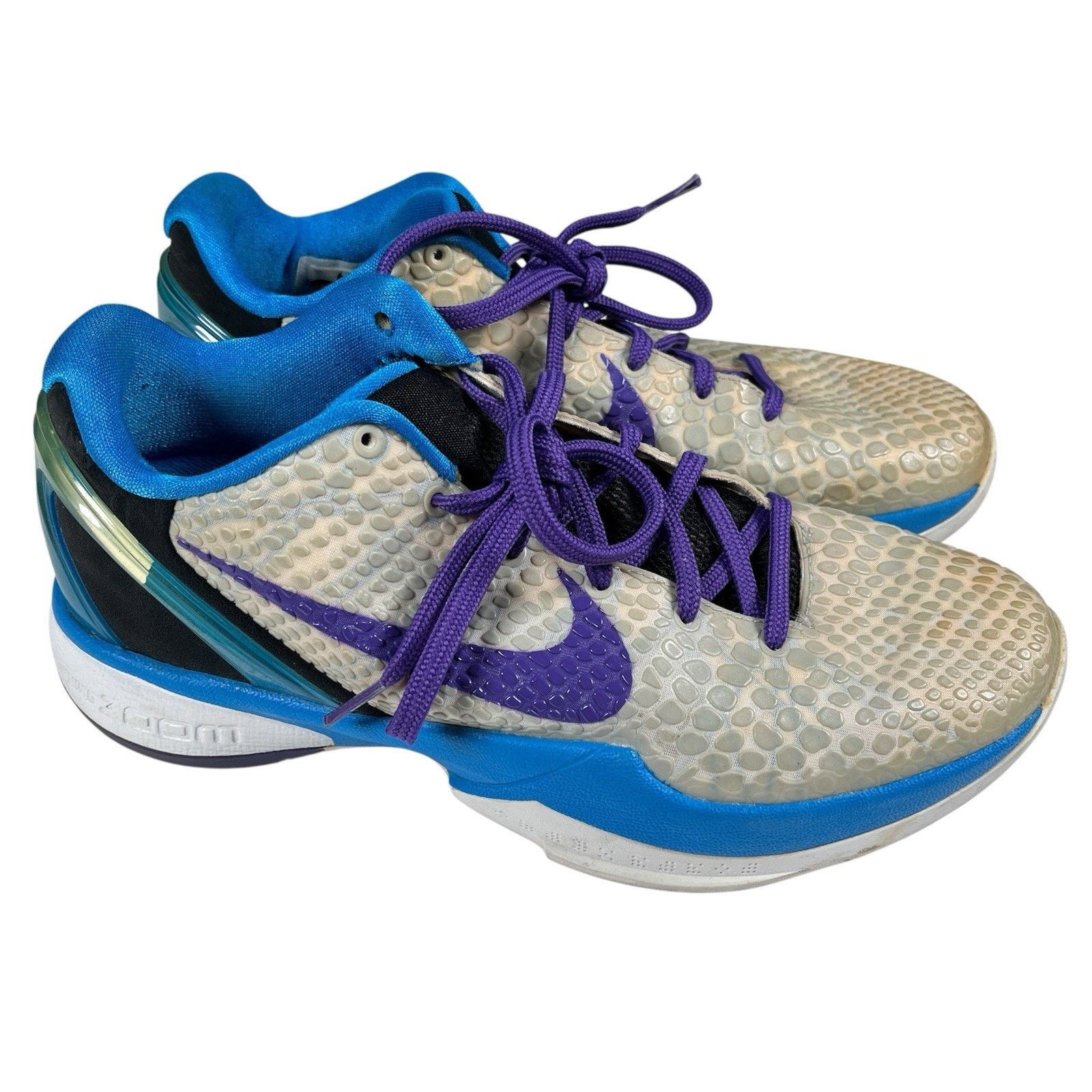 Nike Nike Kobe 6 VI Draft Day 2011 White Blue Purple 429659-102 Size US 7 / EU 40 - 1 Thumbnail