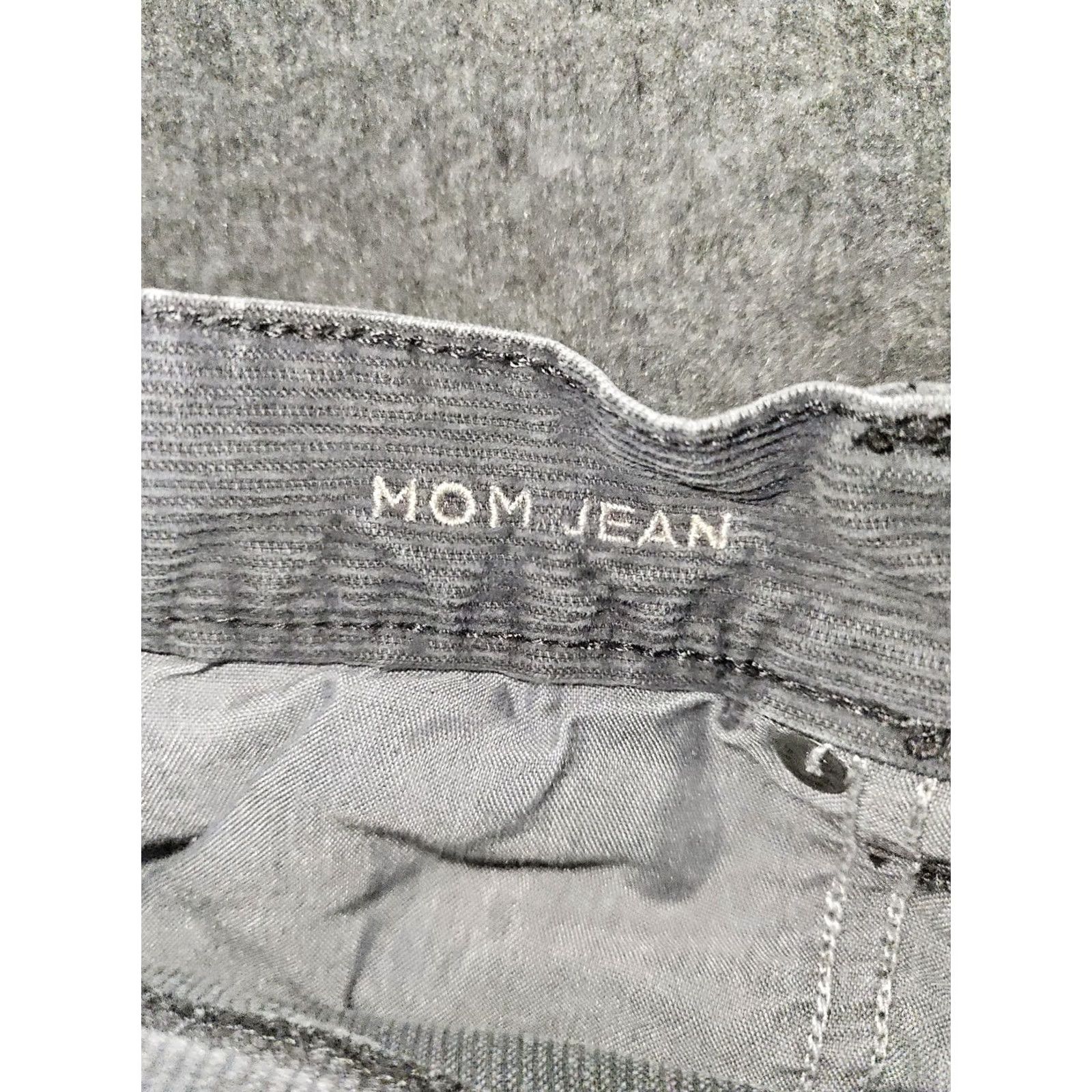 American Eagle Outfitters VINTAGE American Eagle Corduroy Jeans Women's 10 Gray High Rise Preppy City Mom Size 32" / US 10 / IT 46 - 3 Thumbnail