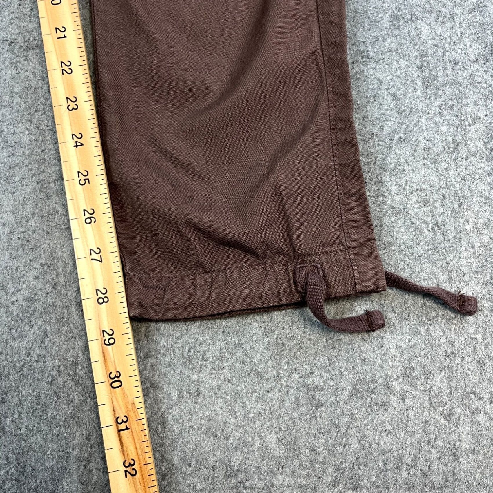 Abercrombie & Fitch Abercrombie & Fitch Chino Trousers Slim Tapered Fit Medium Brown Mens 5-Pocket Design Cotton Pant Casual Workwear Size US 31 - 4 Thumbnail