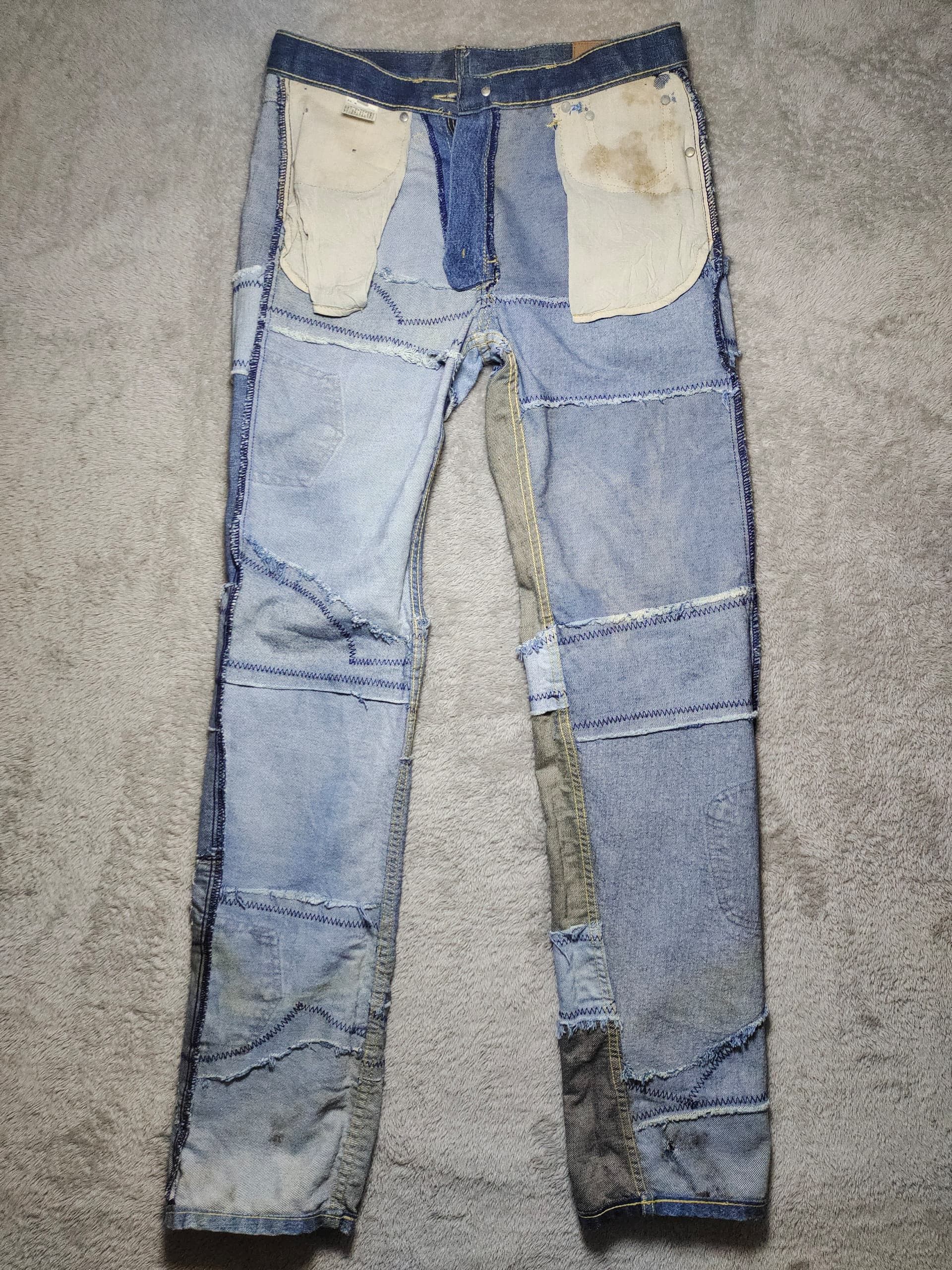 Hysteric Glamour RARE PUNAH PATCHWORK DENIM JEANS INSPIRED HYSTERIC GLAMOUR Size US 32 / EU 48 - 9 Thumbnail