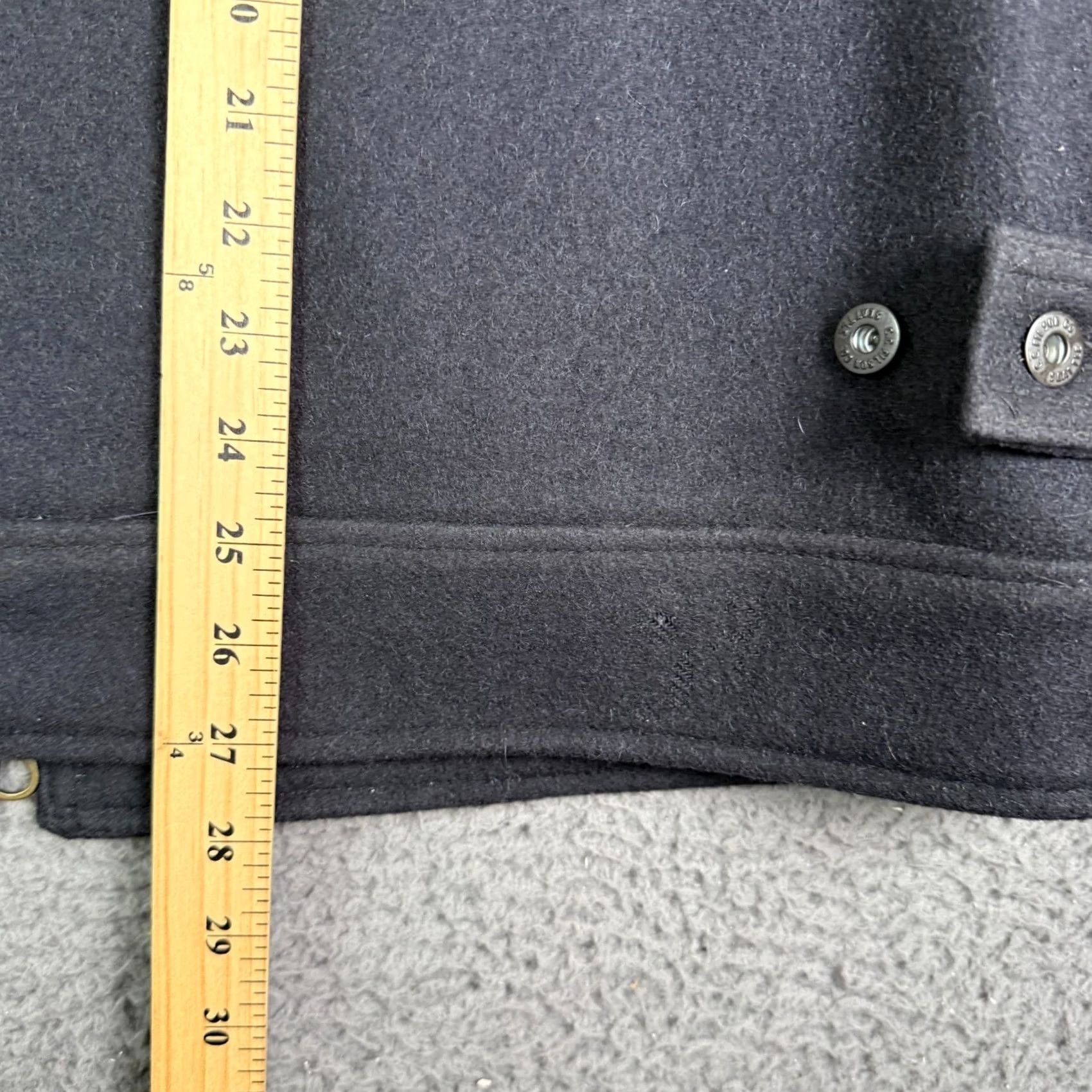 Filson VINTAGE Filson Mackinaw Work Jacket Mens Large Navy Blue Wool Full Zip Heavyweight Jacket Size US L / EU 52-54 / 3 - 7 Thumbnail