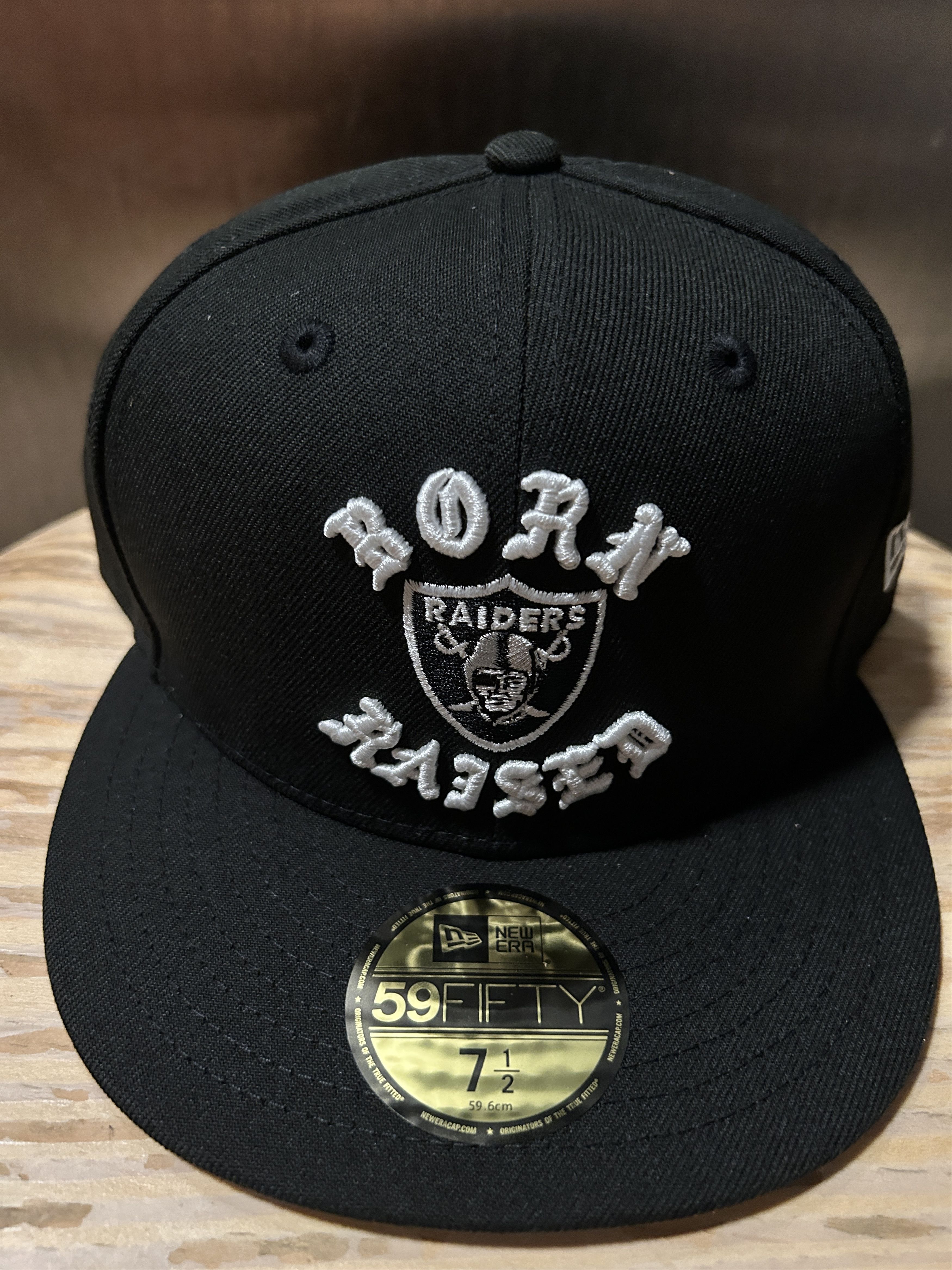 7-1/2 Born X Raised FITTED ROCKER HAT