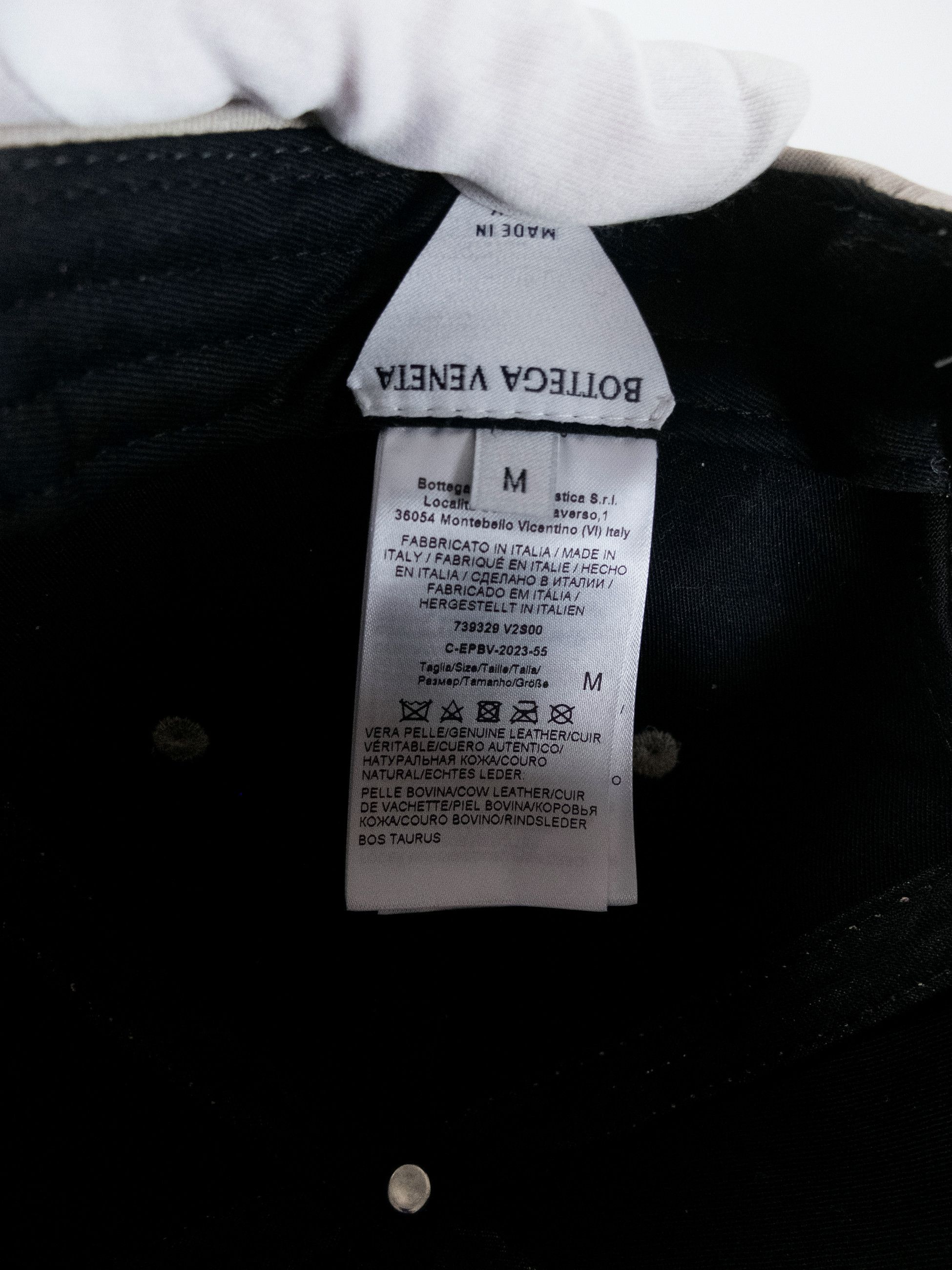 Bottega Veneta BOTTEGA VENETA beige chino print nubuck leather baseball cap Size ONE SIZE - 8 Thumbnail