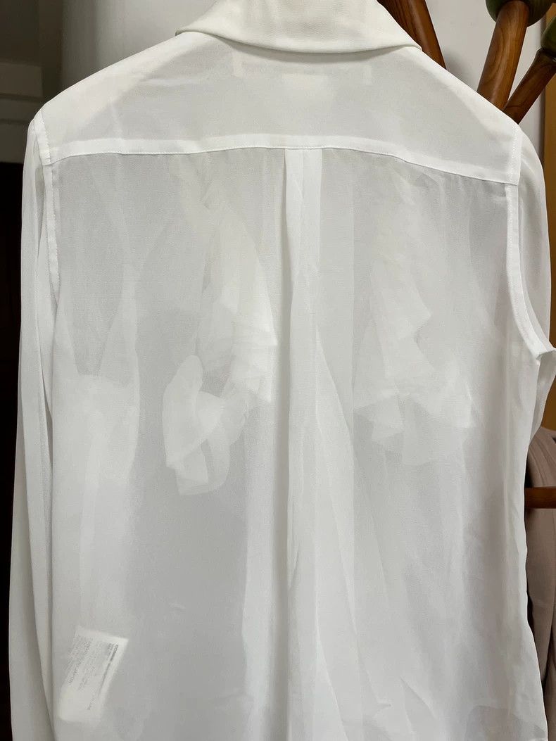 Other Comme Des Garcons Rose Flower White Shirt Size S / US 4 / IT 40 - 8 Thumbnail