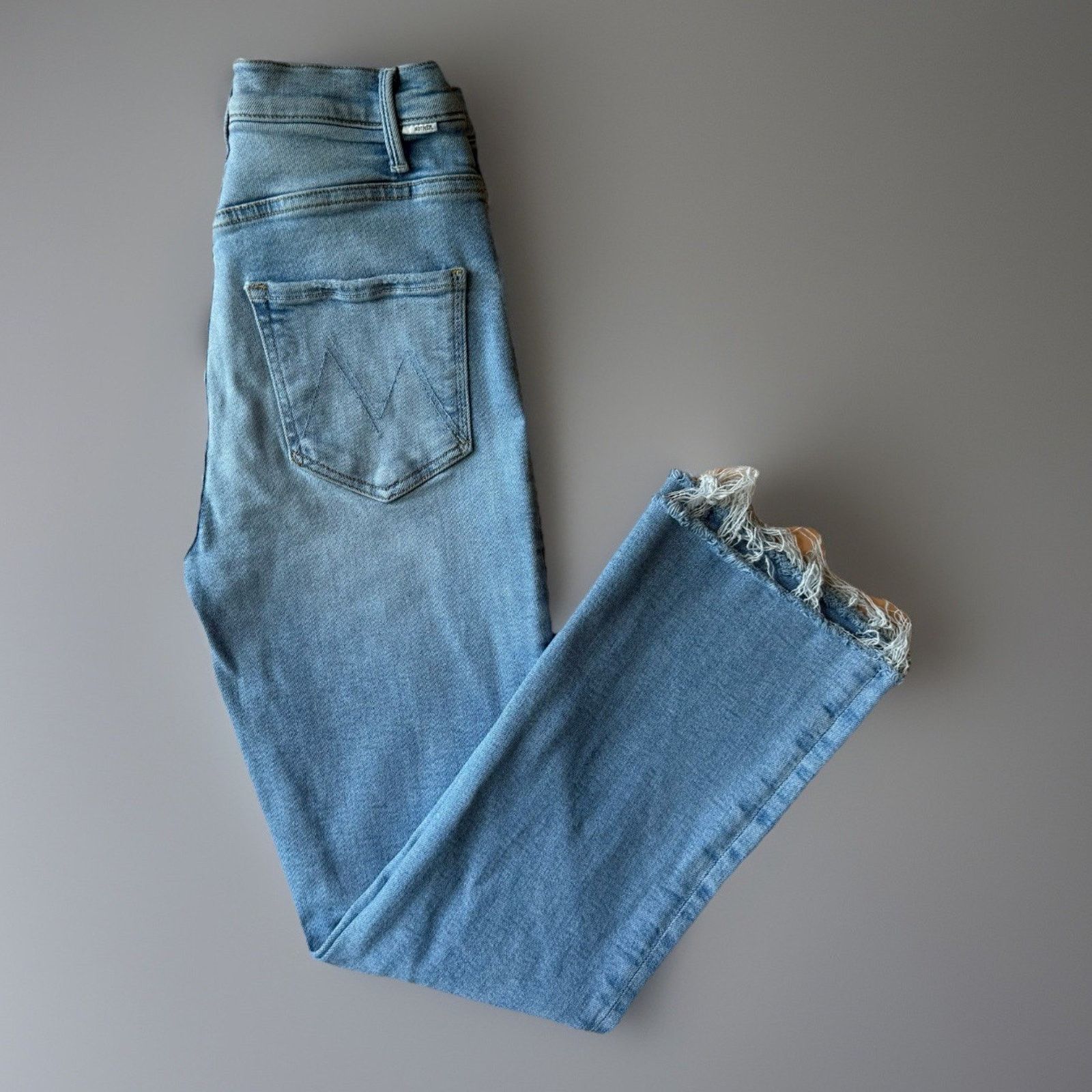MOTHER Mother Hustler Ankle Jeans Women's 26 Light Wash Glam Boho Size 26" / US 2 / IT 38 - 1 Thumbnail