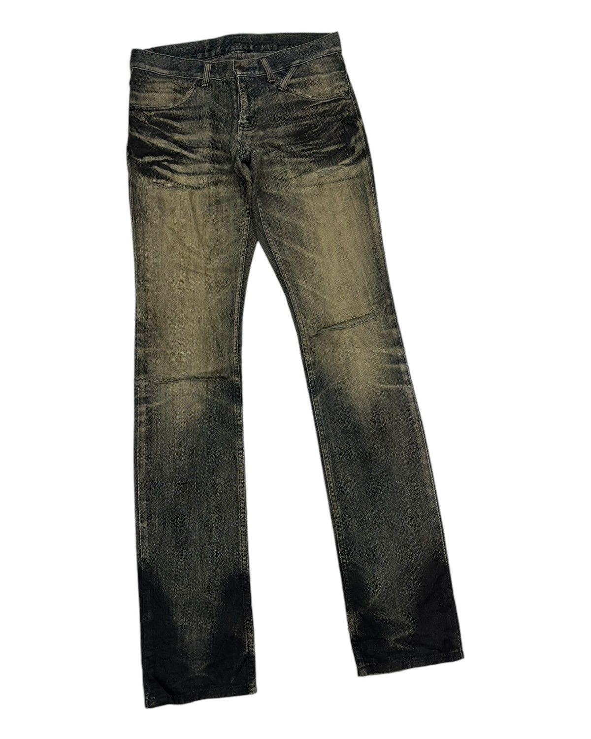14th Addiction 🔥MODERN LOVERS MUD WASH CLAWMARK WAXED DENIM JEANS Size US 30 / EU 46 - 5 Thumbnail