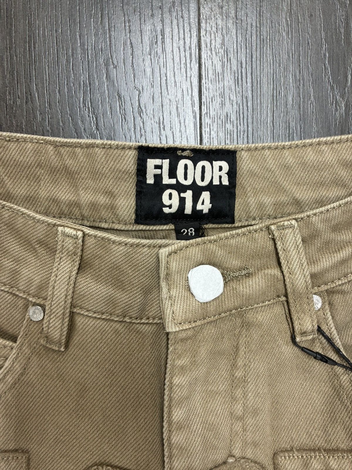 Other Floor 914 Triple Knee Jeans Beige Size US 28 / EU 44 - 2 Thumbnail