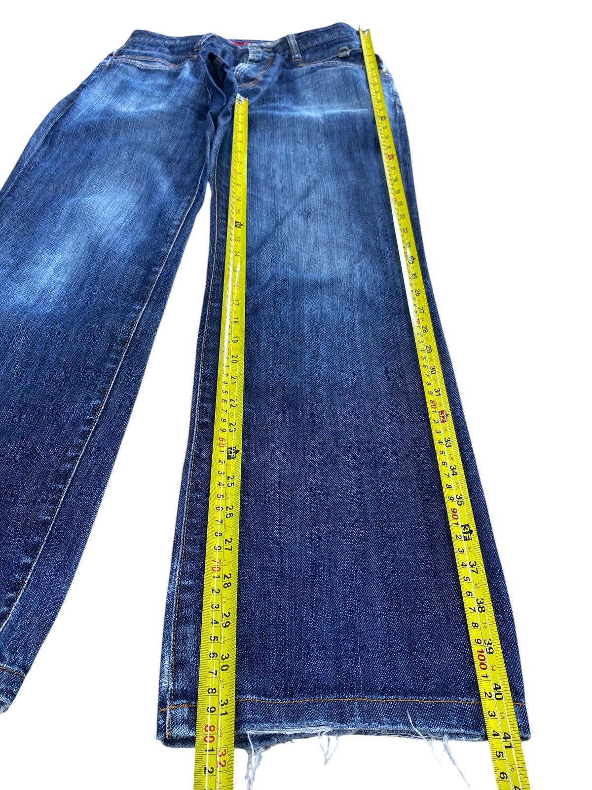 Japanese Brand Japanese Brand Blue Faded Wash Style Loose Jeans Size US 30 / EU 46 - 10 Thumbnail