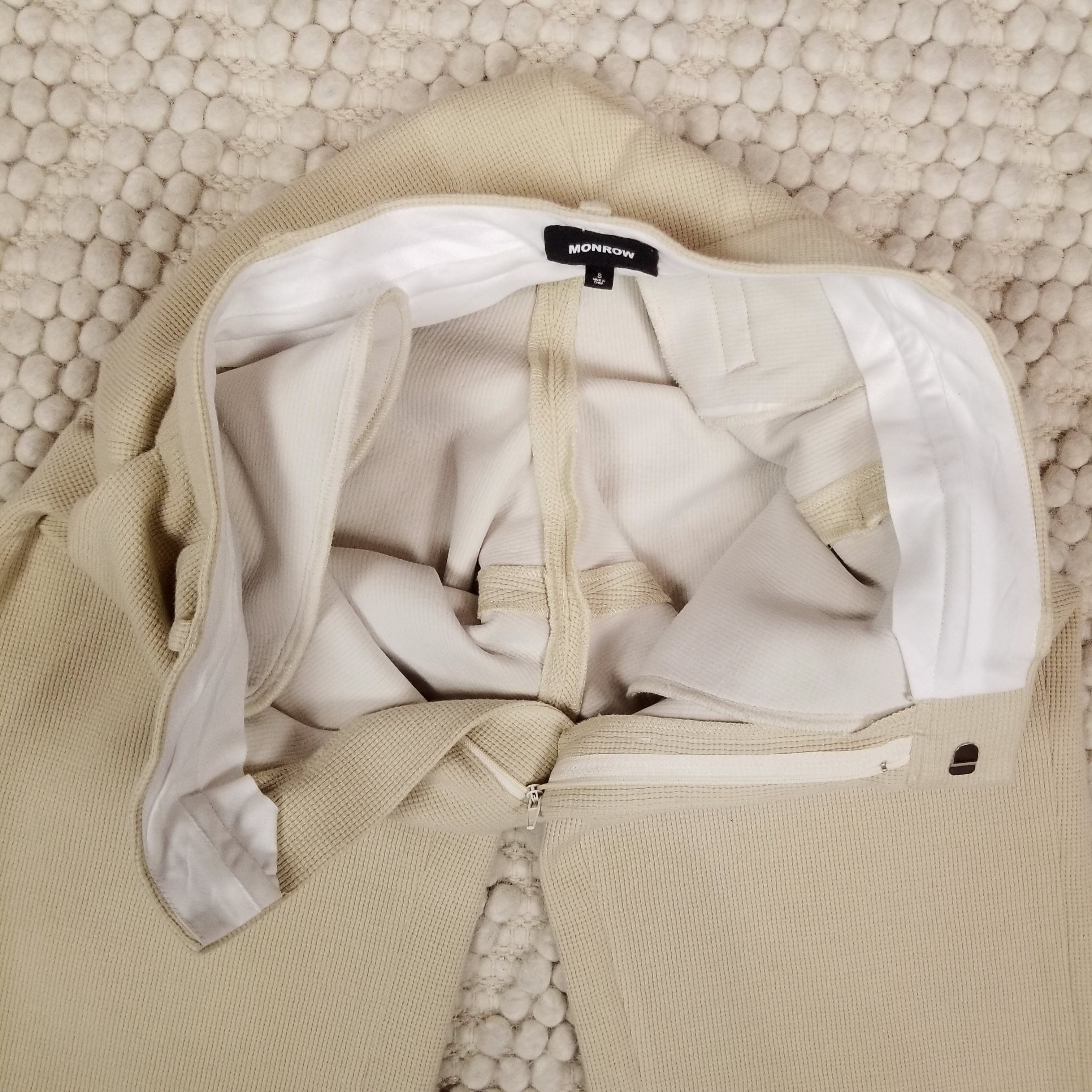 MONROW Bonded Thermal Pleated Pants Size 27" / US 4 / IT 40 - 5 Thumbnail