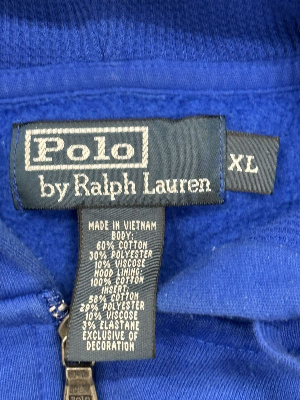 Polo Ralph Lauren Vintage Polo Ralph Lauren Zip Up Hoodie Size US XL / EU 56 / 4 - 5 Thumbnail