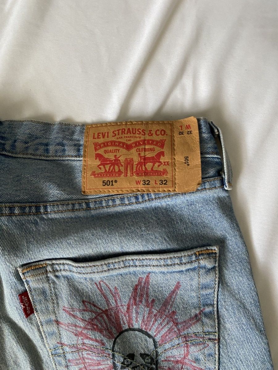 Levi's × Vintage CUSTOM DRAWN JEANS Size US 32 / EU 48 - 3 Thumbnail