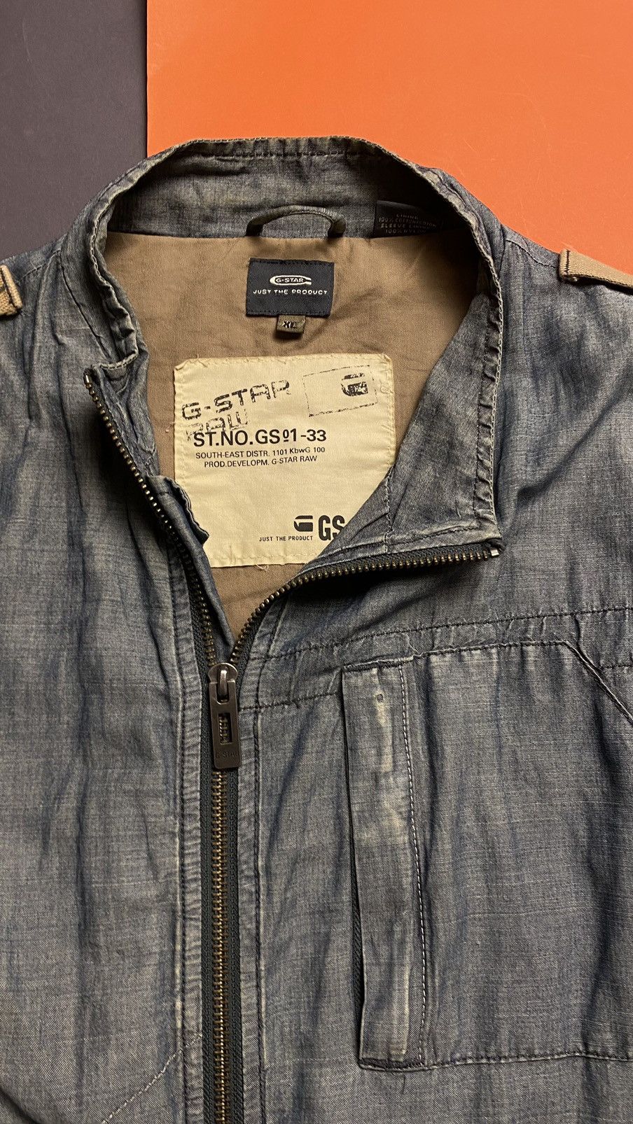G-Star Vintage 90s G-star raw denim jacket Size US L / EU 52-54 / 3 - 7 Thumbnail