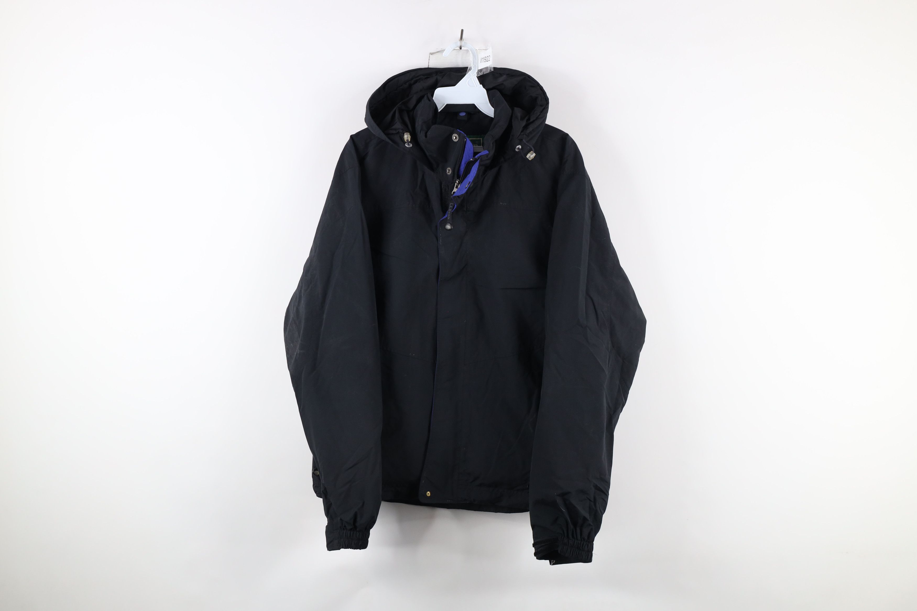 L.L. Bean Vintage LL Bean Waterproof Full Zip Hooded Rain Jacket Black Size US S / EU 44-46 / 1 - 1 Thumbnail