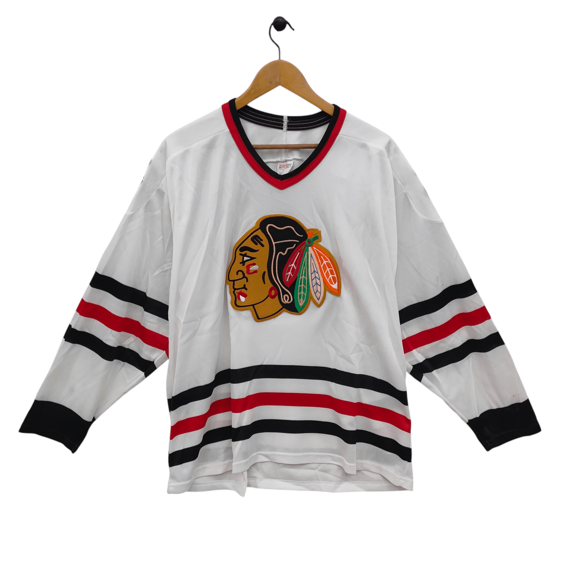 Ccm × NHL × Vintage Chicago Blackhawks Jersey X-Large Vintage CCM NHL Size US XL / EU 56 / 4 - 1 Thumbnail