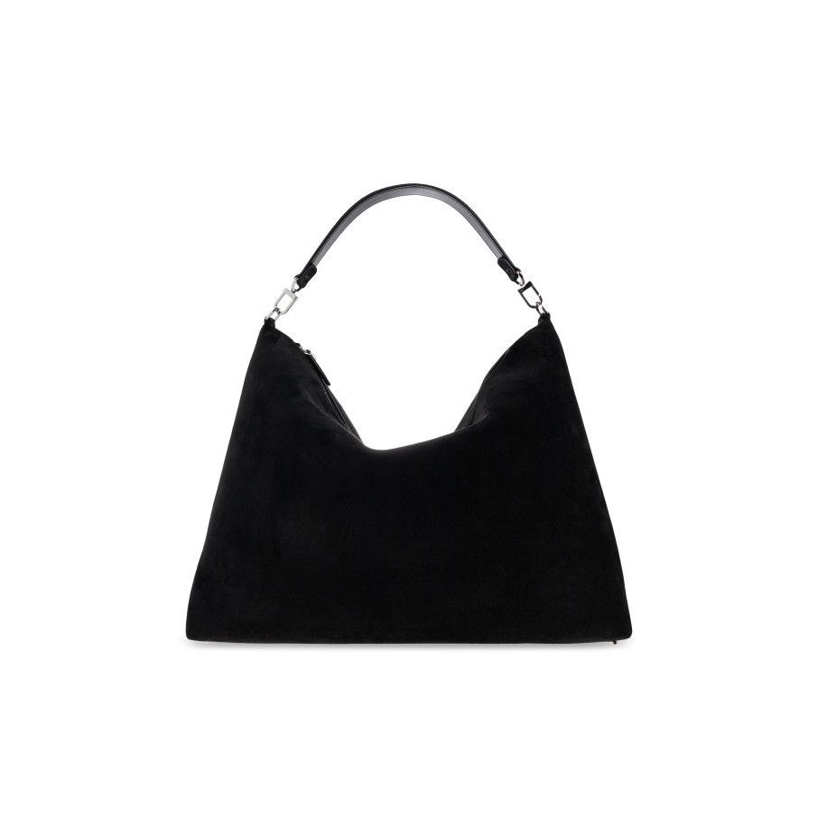 Toteme TOTEME Bevel Black Suede Shoulder Bag New & Authentic Size ONE SIZE - 1 Thumbnail