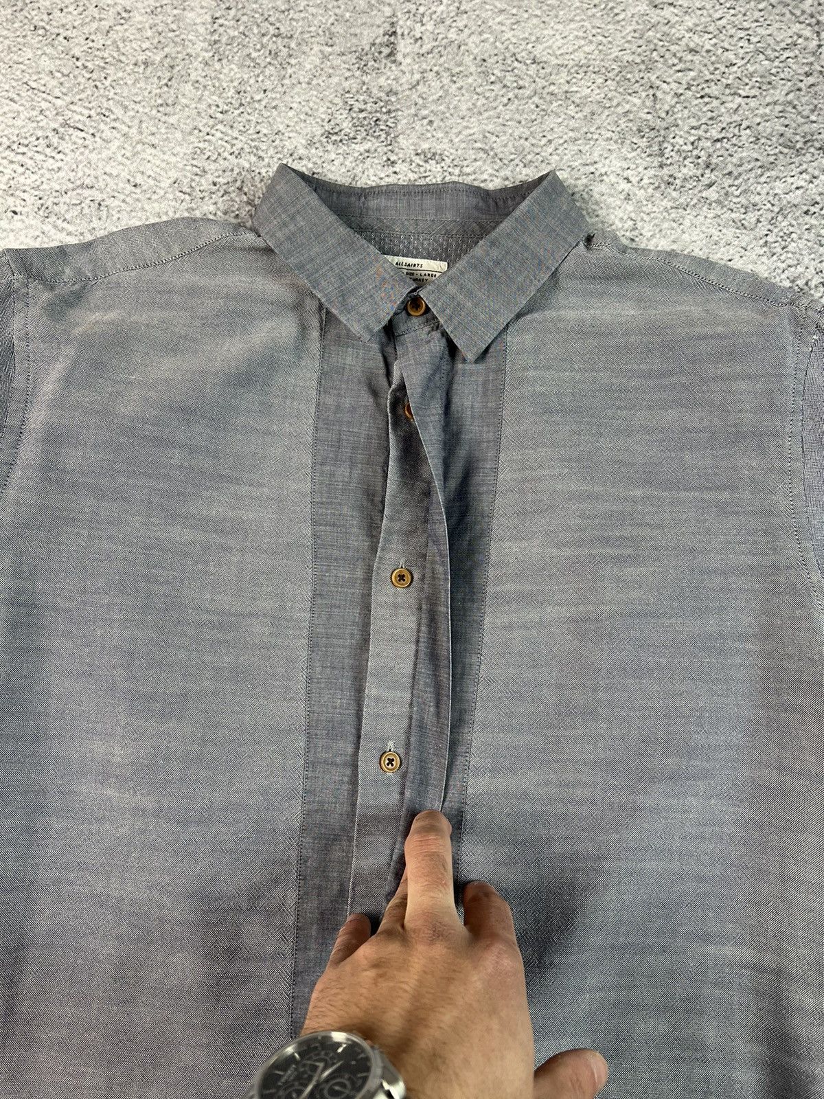 Allsaints All Saints Danbury LS shirt Size US L / EU 52-54 / 3 - 8 Thumbnail