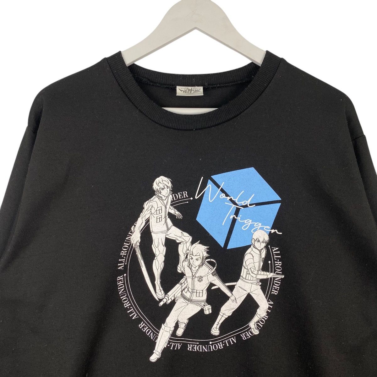 Designer × Vintage Vintage World Trigger Crewneck Sweatshirt Black Size US L / EU 52-54 / 3 - 4 Thumbnail